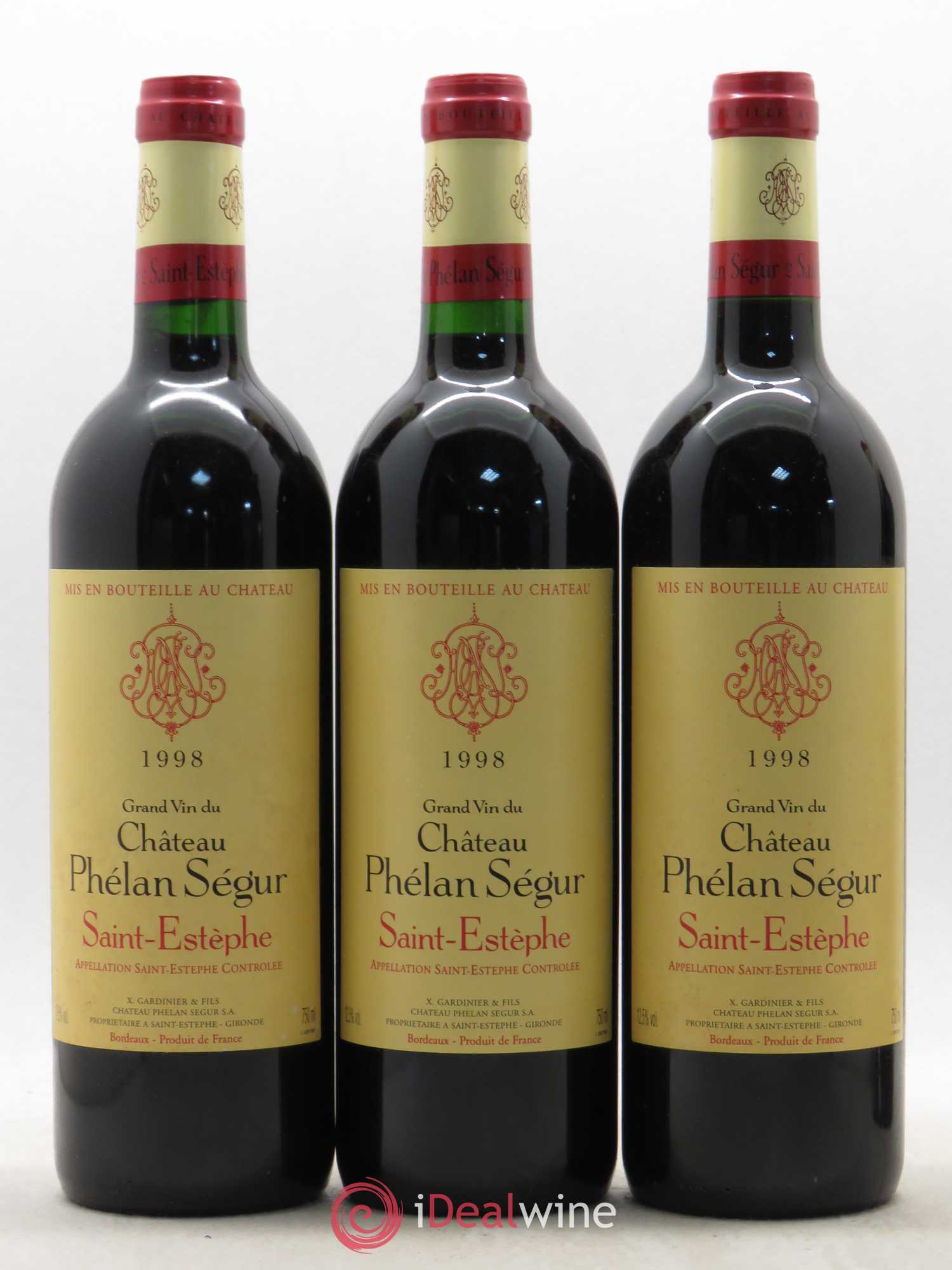 Château Phélan Ségur 1998 - Lot of 12 bottles - 1