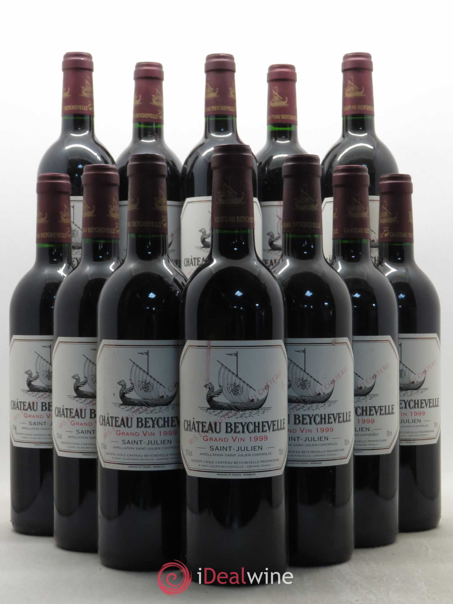 Château Beychevelle 4ème Grand Cru Classé 1999 - Lot de 12 bouteilles - 0