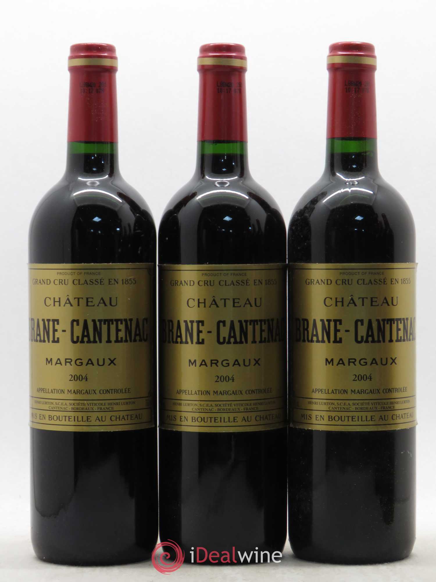 Château Brane Cantenac 2ème Grand Cru Classé 2004 - Lot de 6 bouteilles - 1