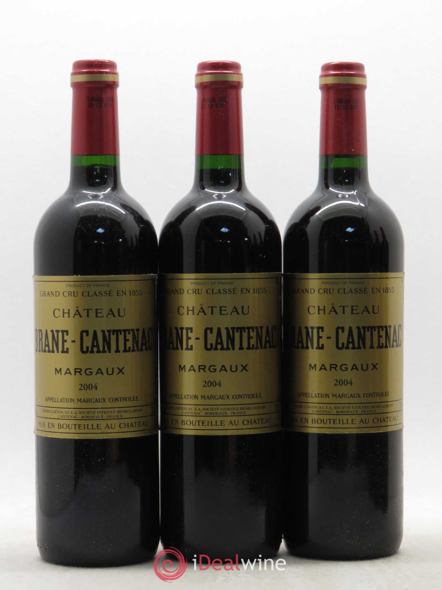 Château Brane Cantenac 2ème Grand Cru Classé 2004 - Lot de 6 bouteilles - 1
