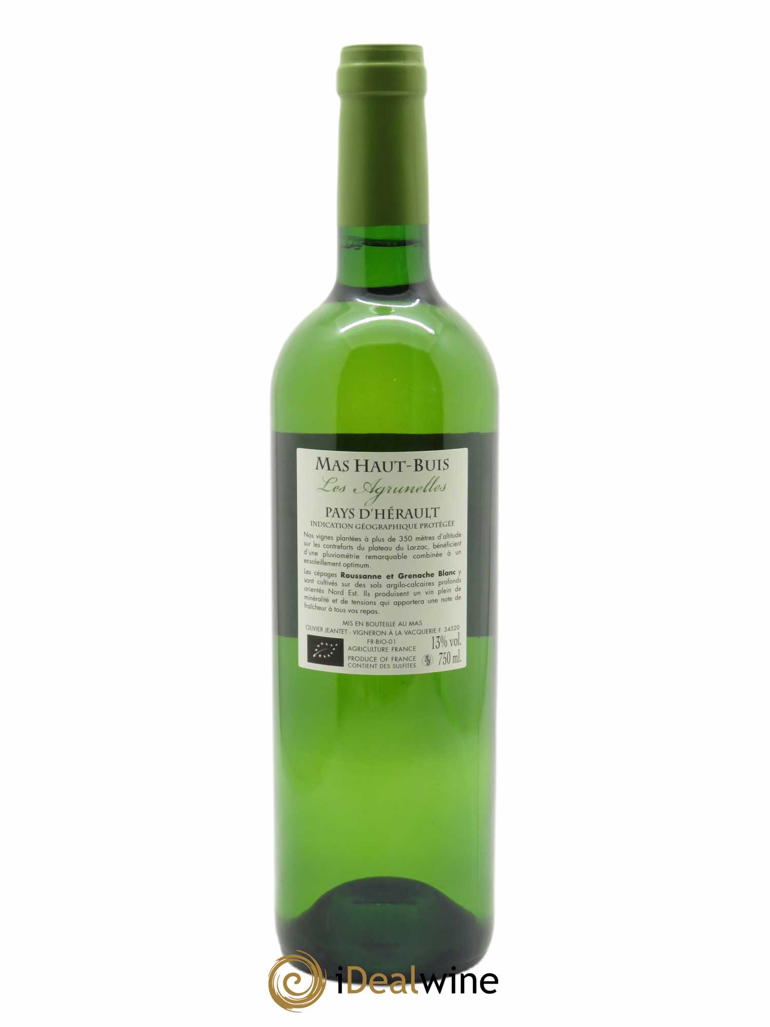 IGP Pays d'Hérault (Vin de Pays de l'Hérault) Les Agrunelles Domaine Mas Haut Buis 2020 - Lot de 1 bouteille - 1