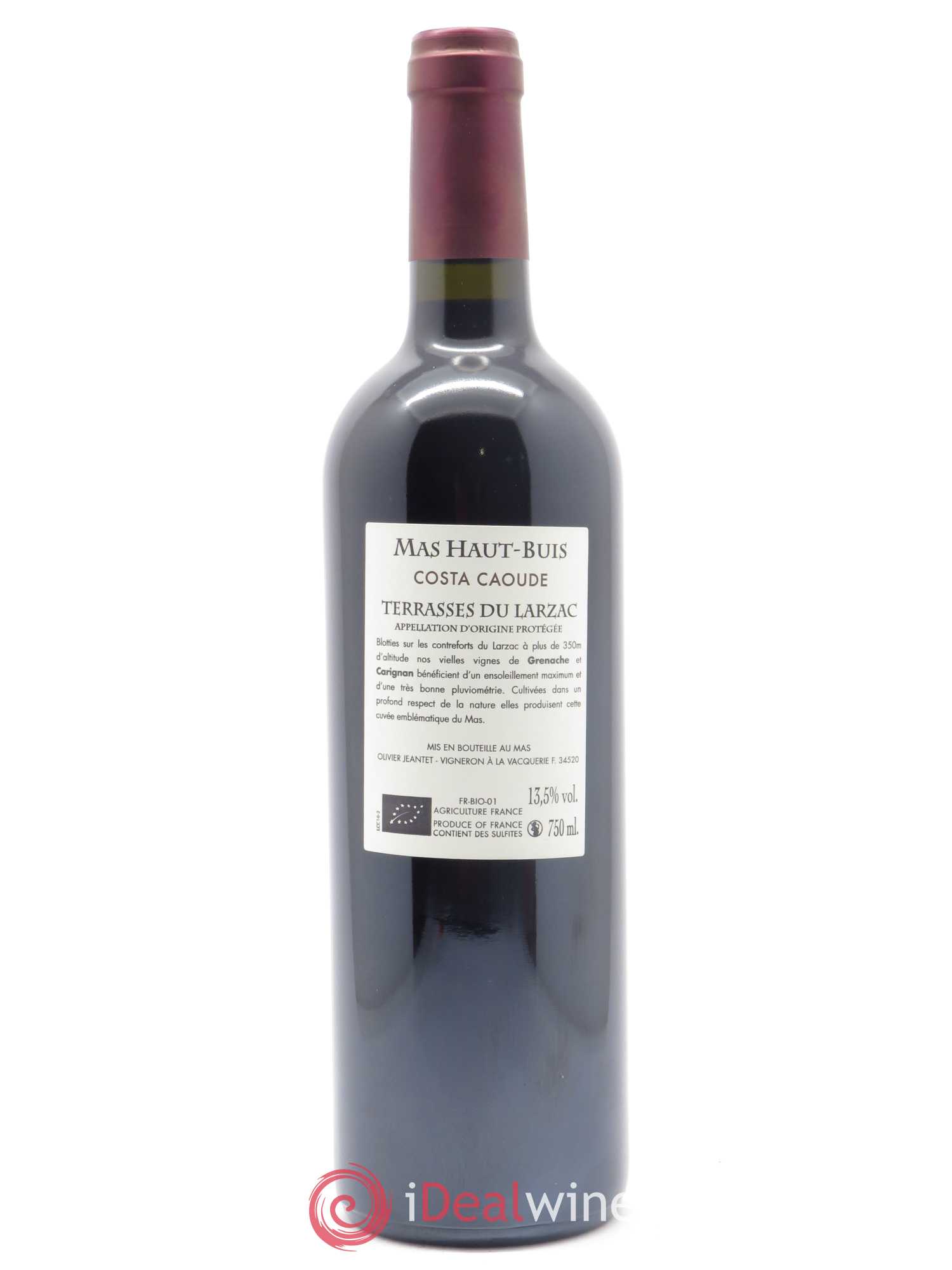 Terrasses du Larzac Costa Caoude Domaine Mas Haut Buis 2017 - Lot de 1 bouteille - 1