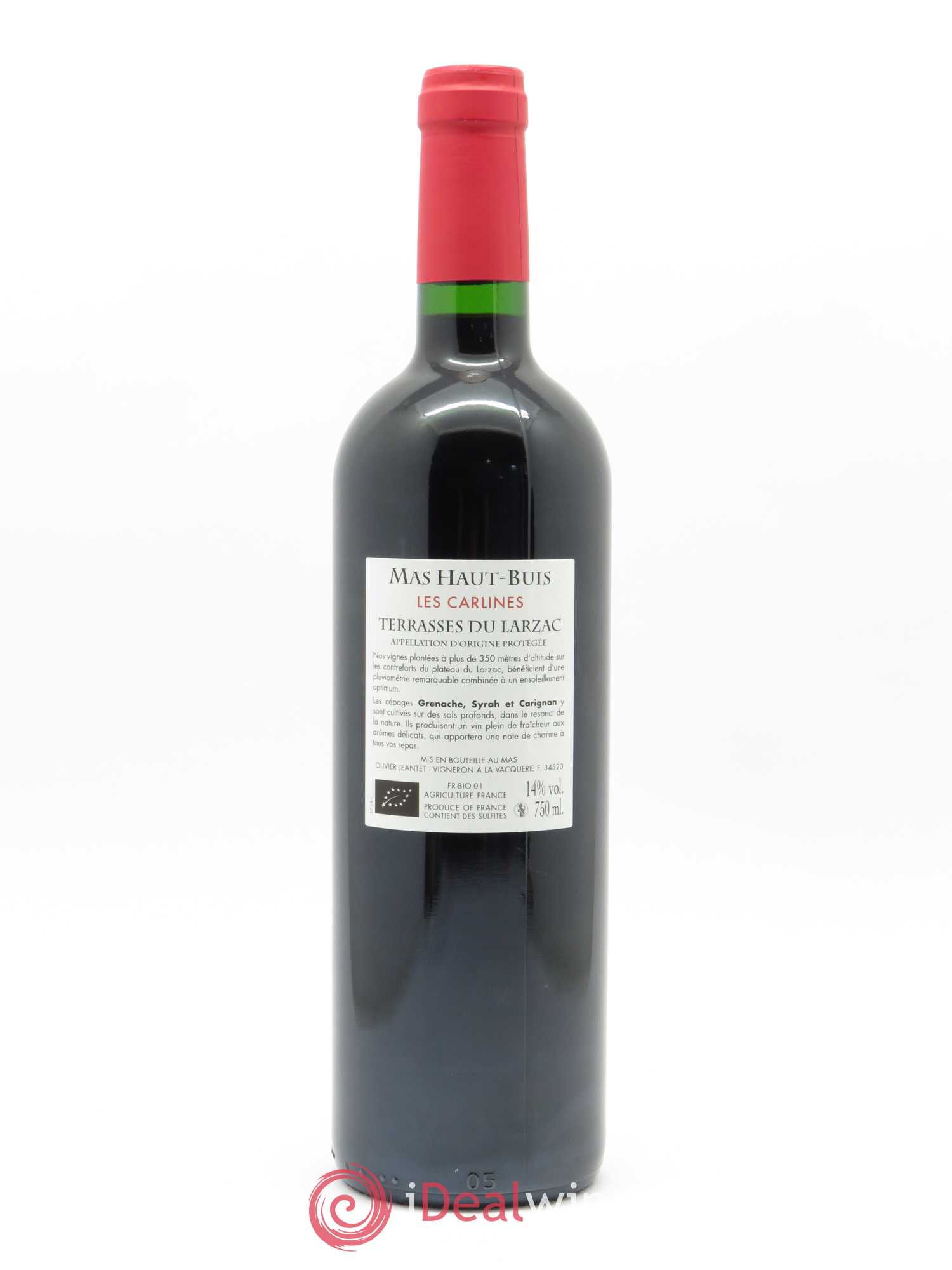 Terrasses du Larzac Les Carlines Domaine Mas Haut Buis 2018 - Lot de 1 bouteille - 1