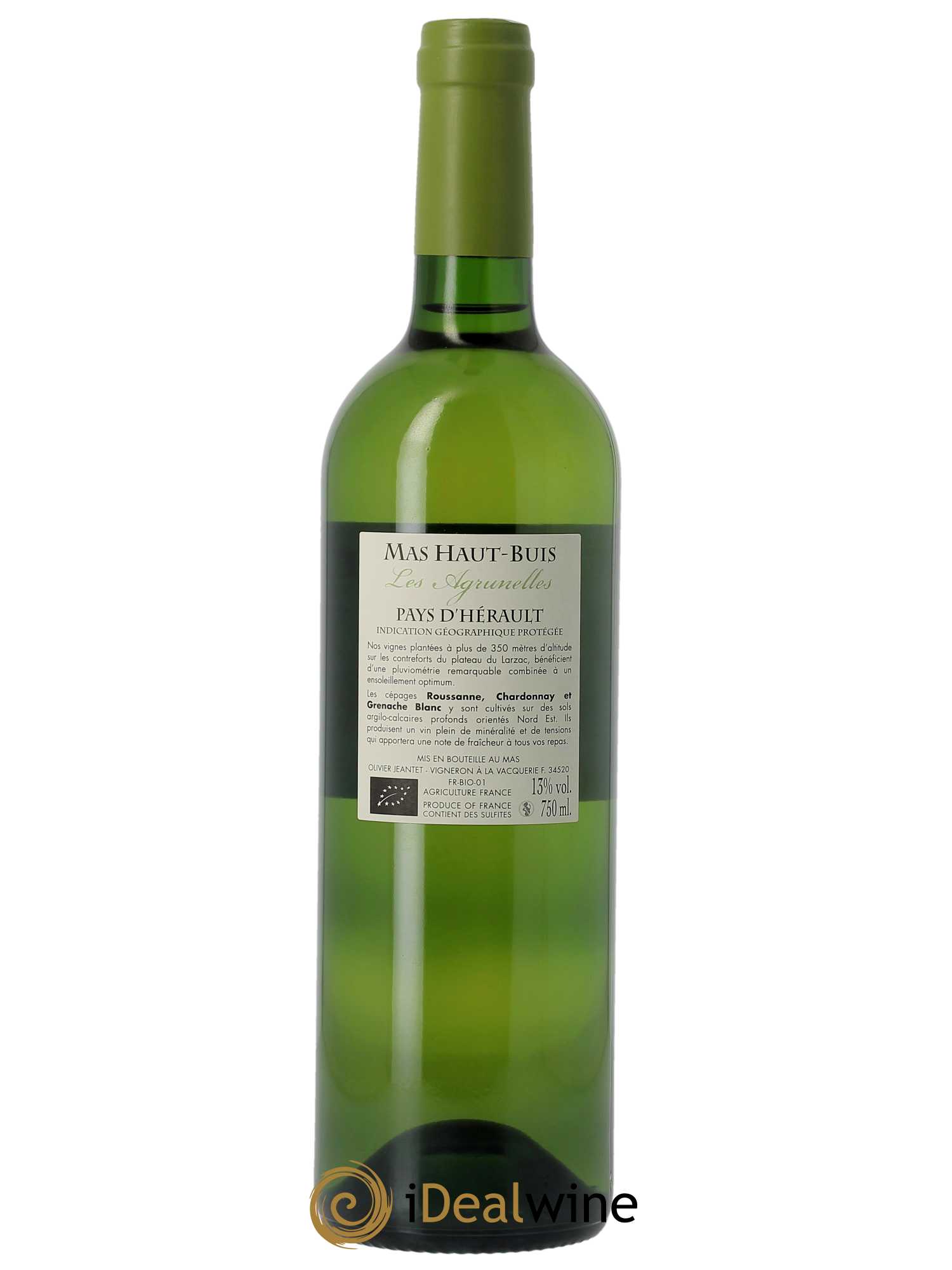 IGP Pays d'Hérault (Vin de Pays de l'Hérault) Les Agrunelles Domaine Mas Haut Buis 2018 - Lot of 1 bottle - 1