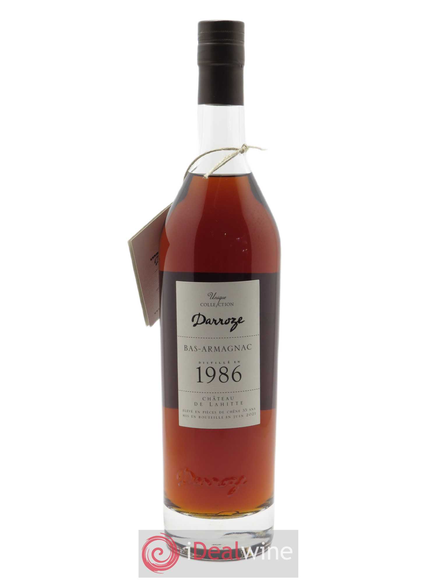 Bas-Armagnac Château de Lahitte (46.5°) Darroze  1986 - Posten von 1 Flasche - 1