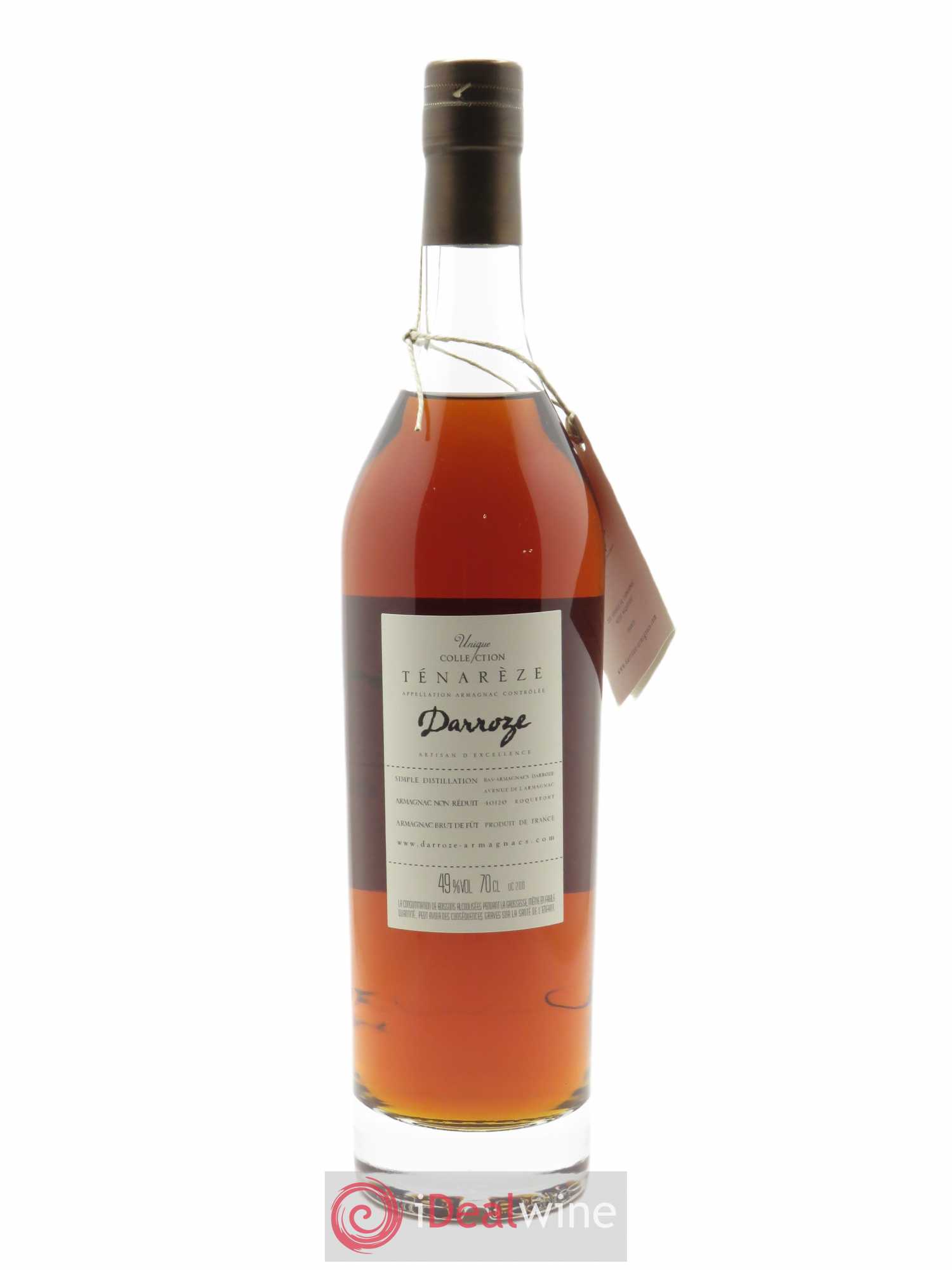 Bas-Armagnac Domaine de la Poste 48.5° Darroze (70 cl) 1987 - Lot de 1 bouteille - 2