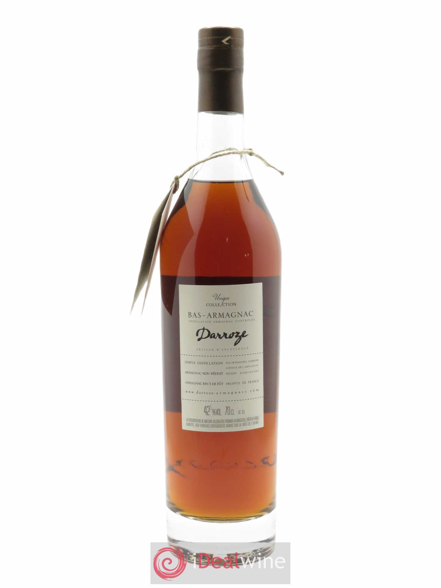 Bas-Armagnac Château de Gaube 52° Darroze (70 cl) 1970 - Lot de 1 bouteille - 2