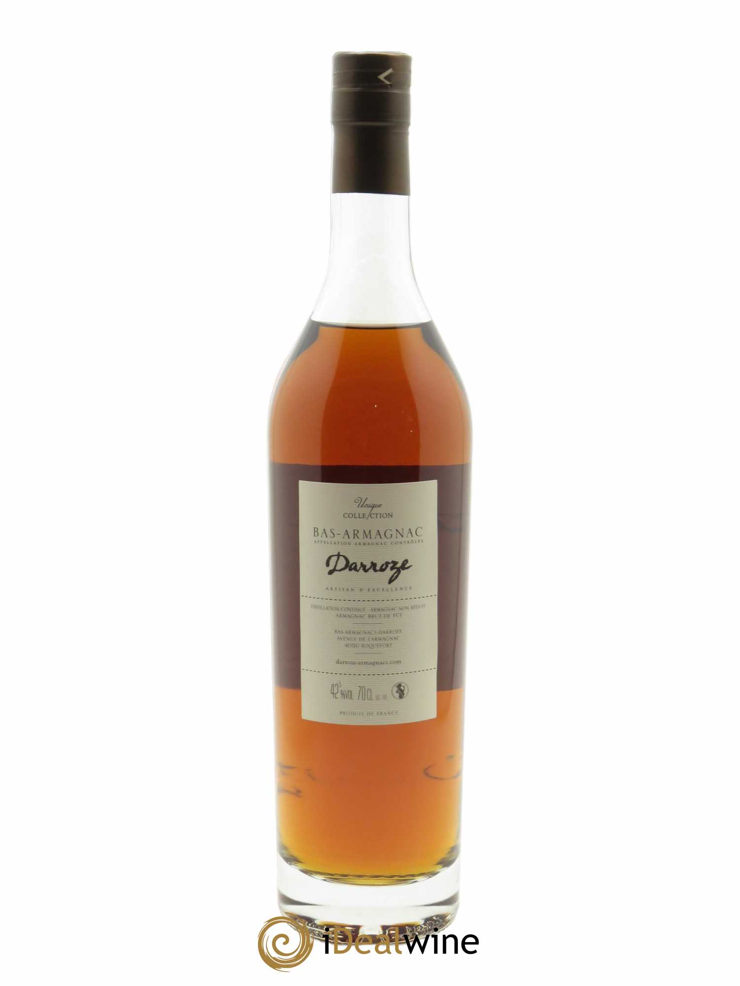 Bas-Armagnac Domaine de Monturon 40.5° Darroze 1987 - Lot de 1 bouteille - 2