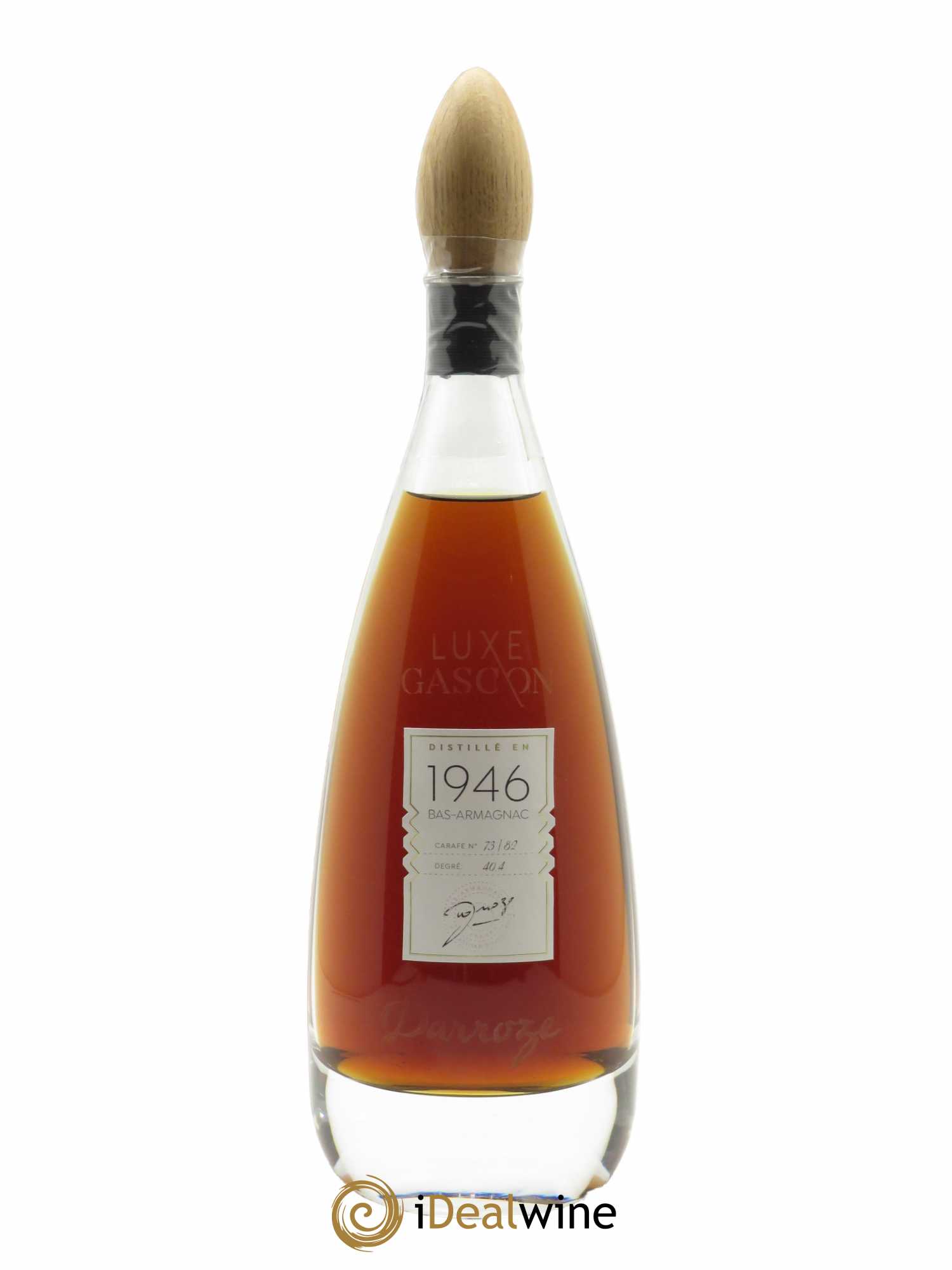 Bas-Armagnac Le Luxe Gascon 40.4° Darroze 1946 - Lot de 1 bouteille - 1