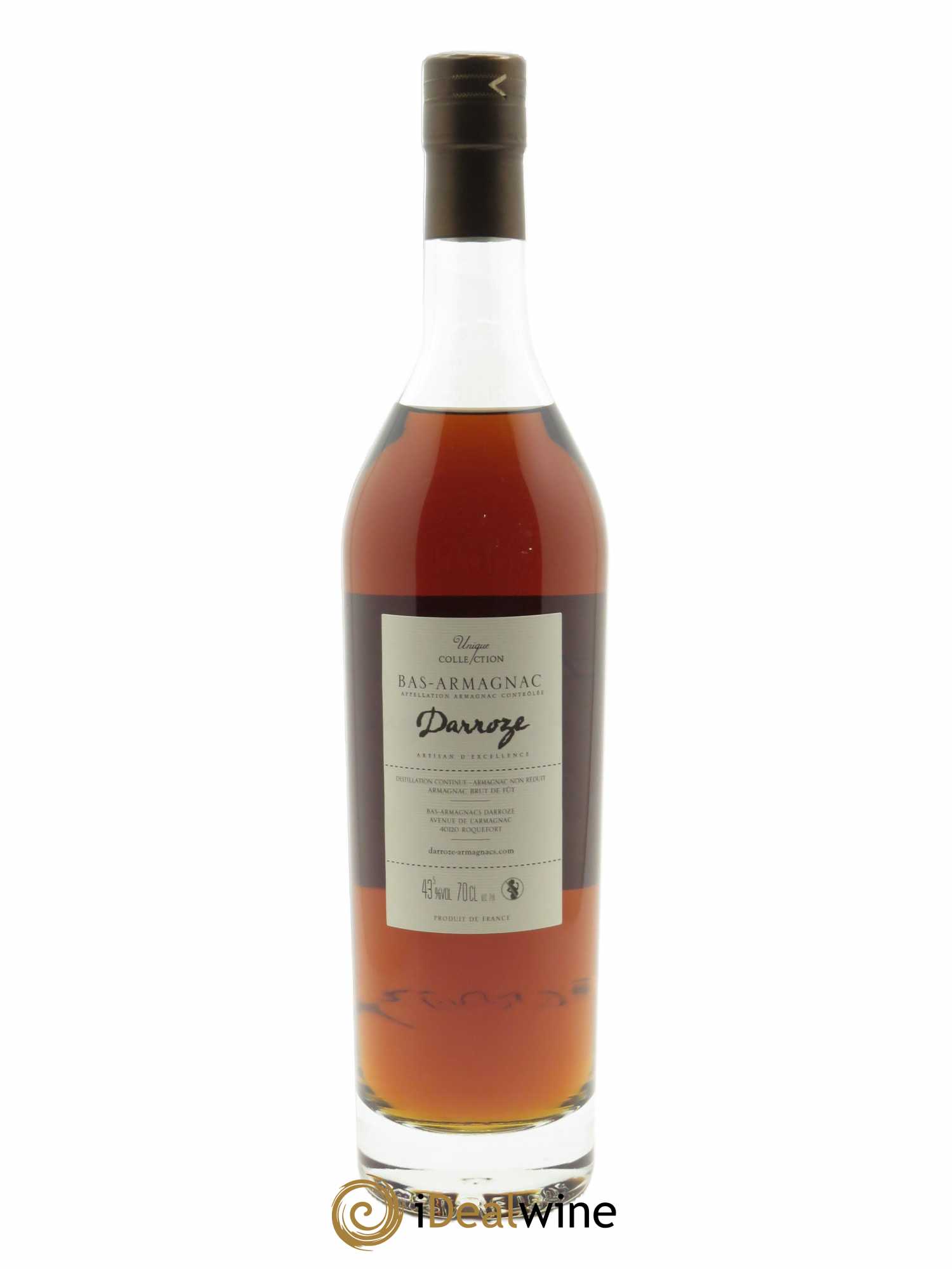 Bas-Armagnac Château de Gaube 43.5° Darroze  1966 - Lot de 1 bouteille - 2