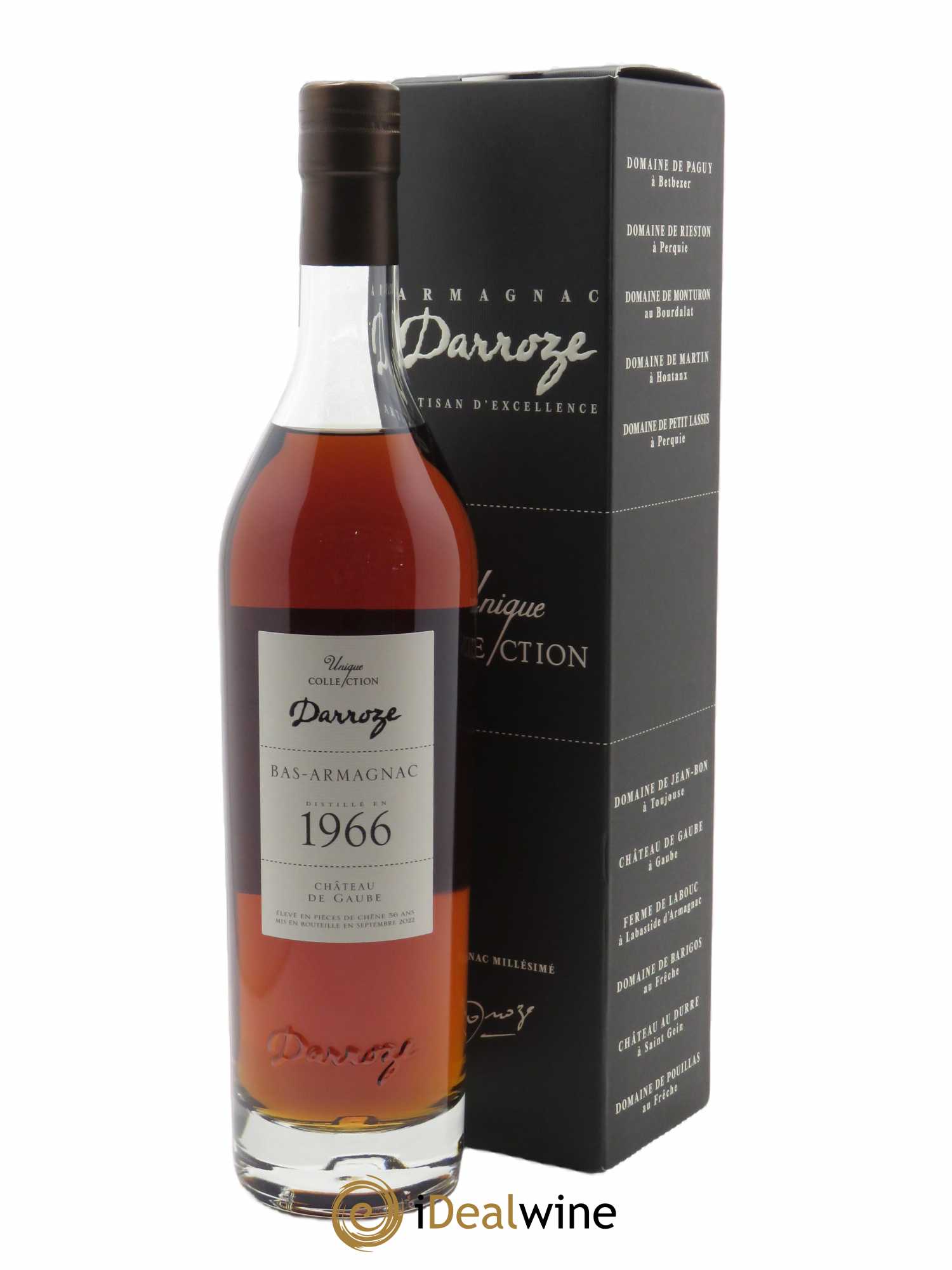 Bas-Armagnac Château de Gaube 43.5° Darroze  1966 - Lot de 1 bouteille - 0