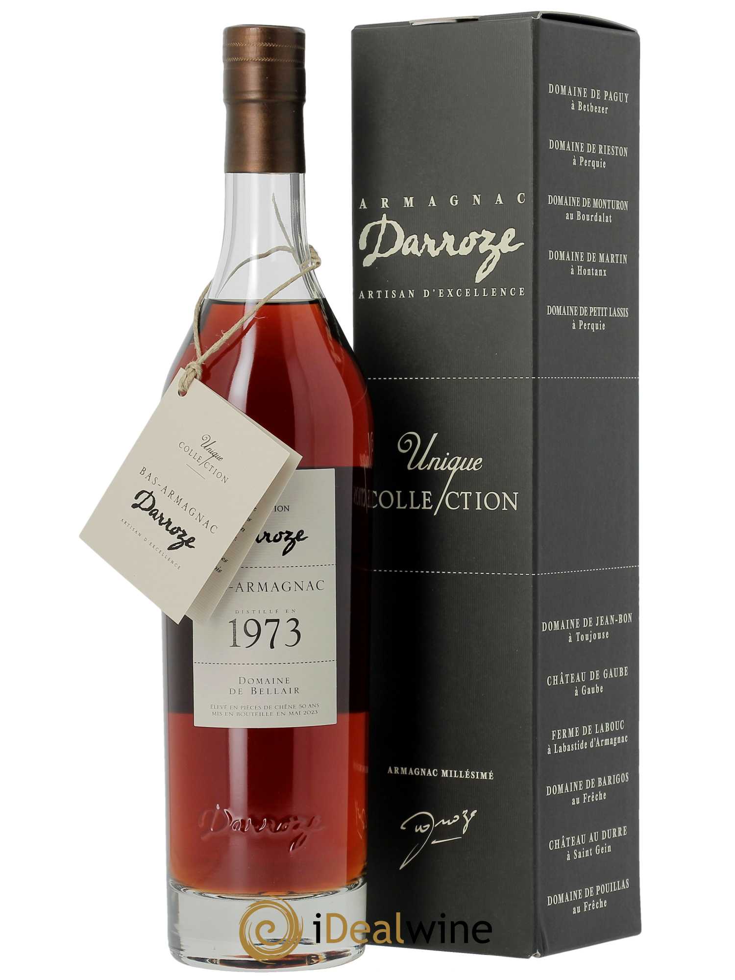Bas-Armagnac Domaine de Bellair (45°) Darroze 1973 - Lot of 1 bottle - 1