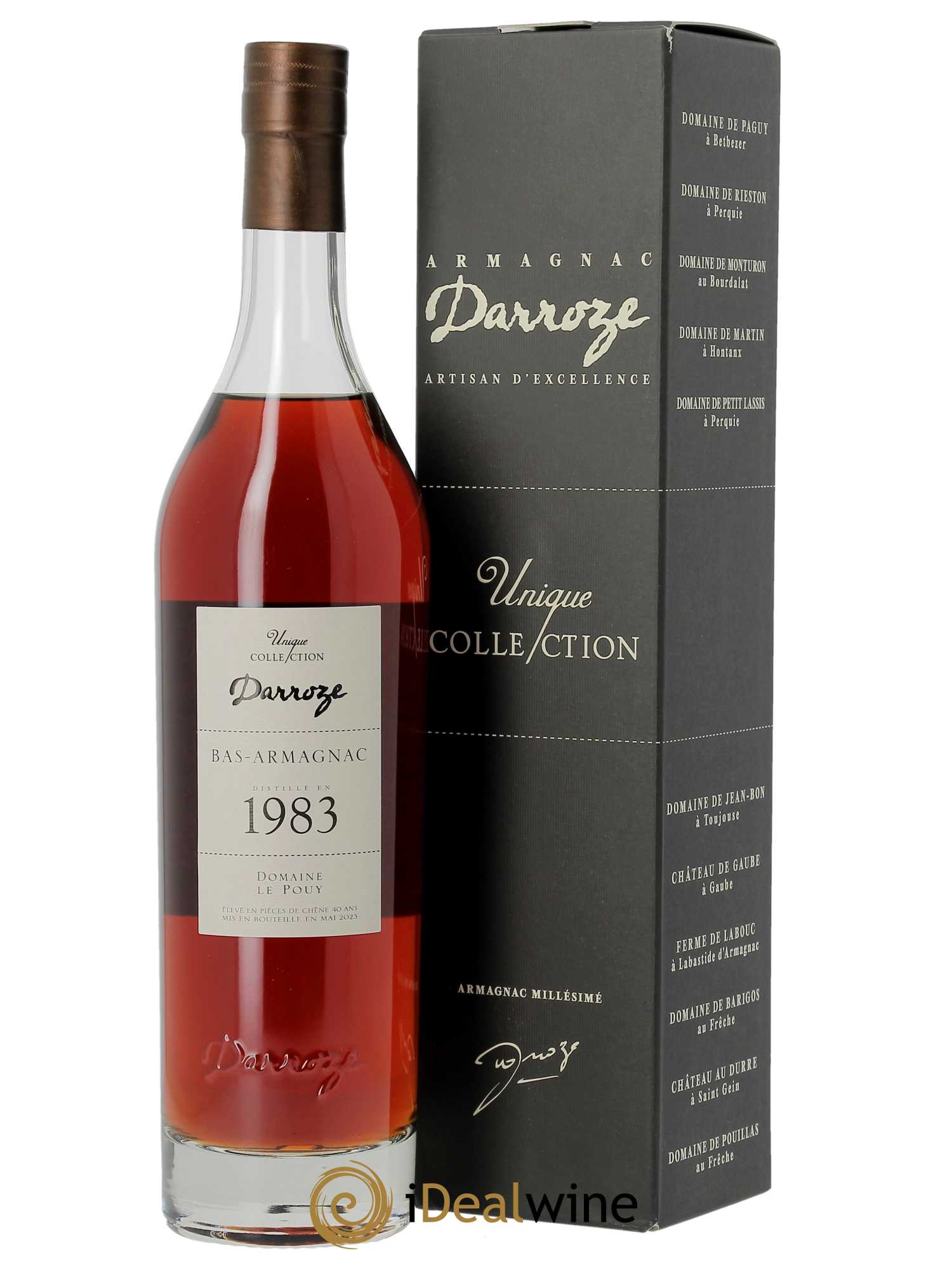 Armagnac Domaine Le Pouy (50°) Darroze 1983 - Lot of 1 bottle - 0