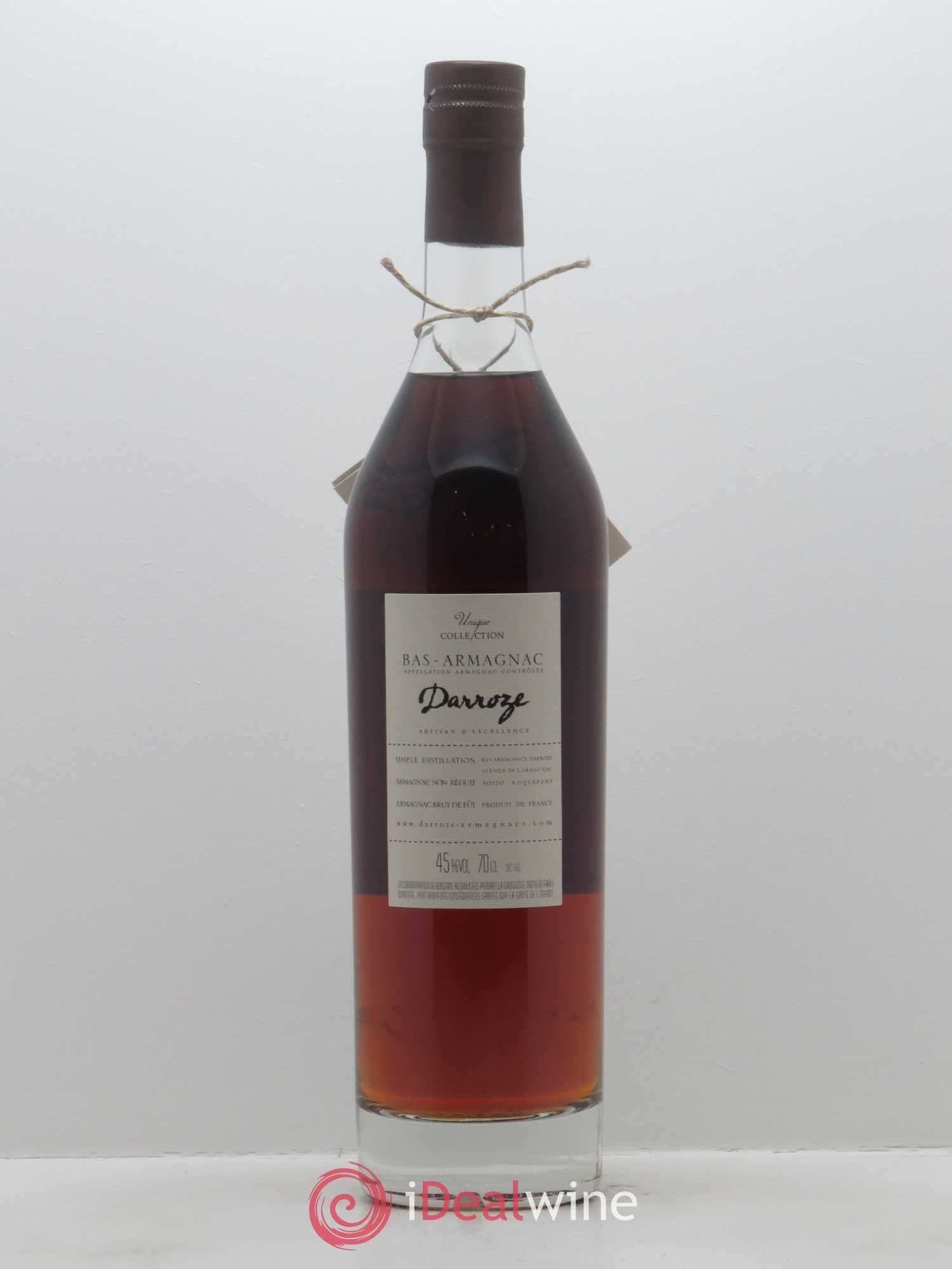 Bas-Armagnac Domaine de Bellair (45°) Darroze (70cl) 1969 - Lot de 1 bouteille - 1