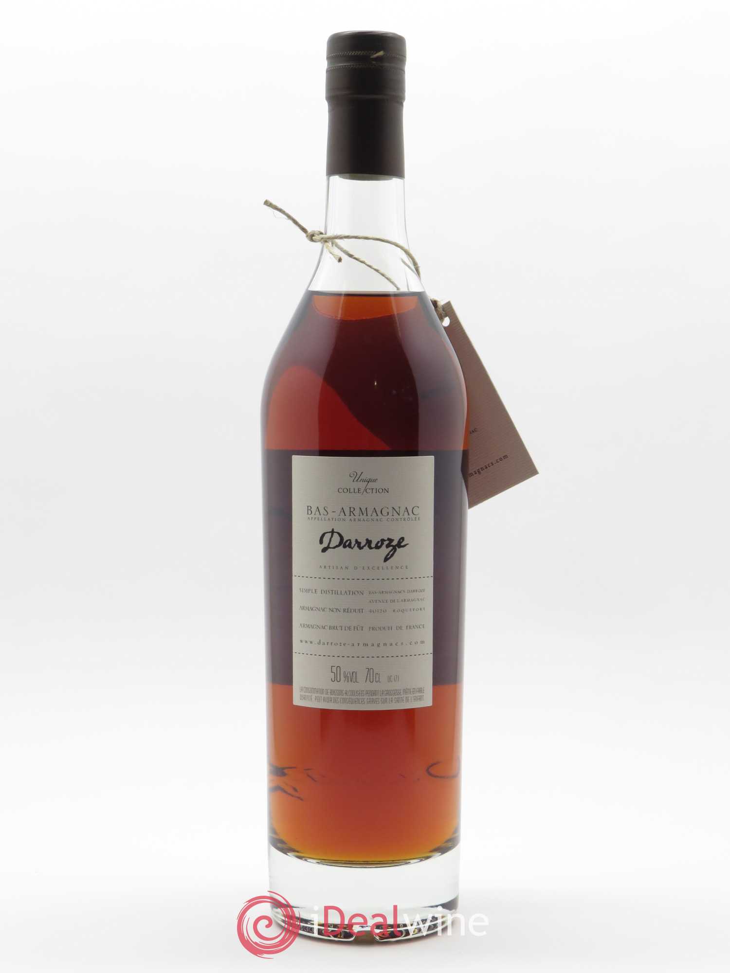 Bas-Armagnac Domaine de Poutéou (49.5°) Darroze (70cl) 2000 - Lot de 1 bouteille - 2