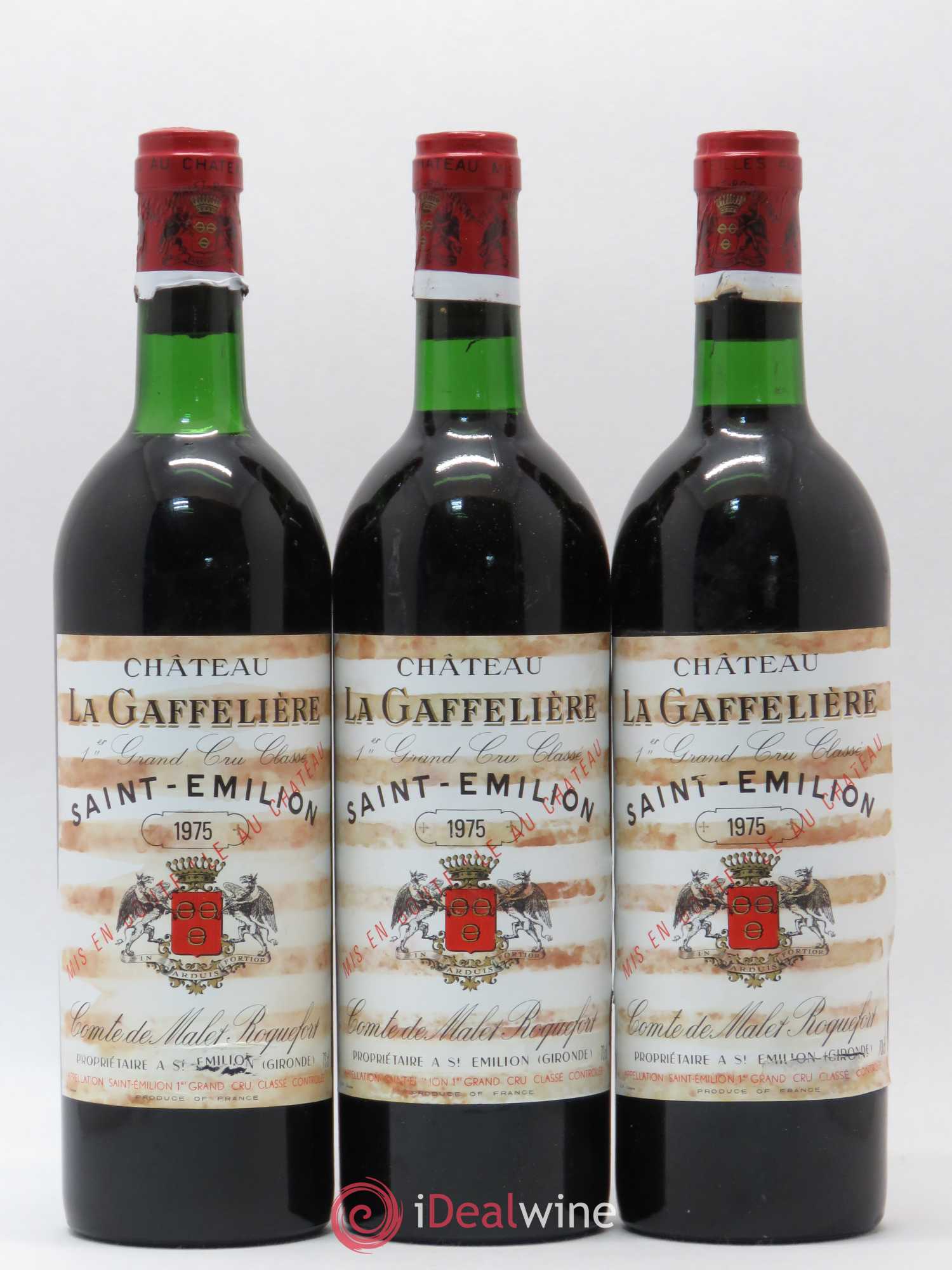Château la Gaffelière 1er Grand Cru Classé B 1975 - Lot de 10 bouteilles - 3