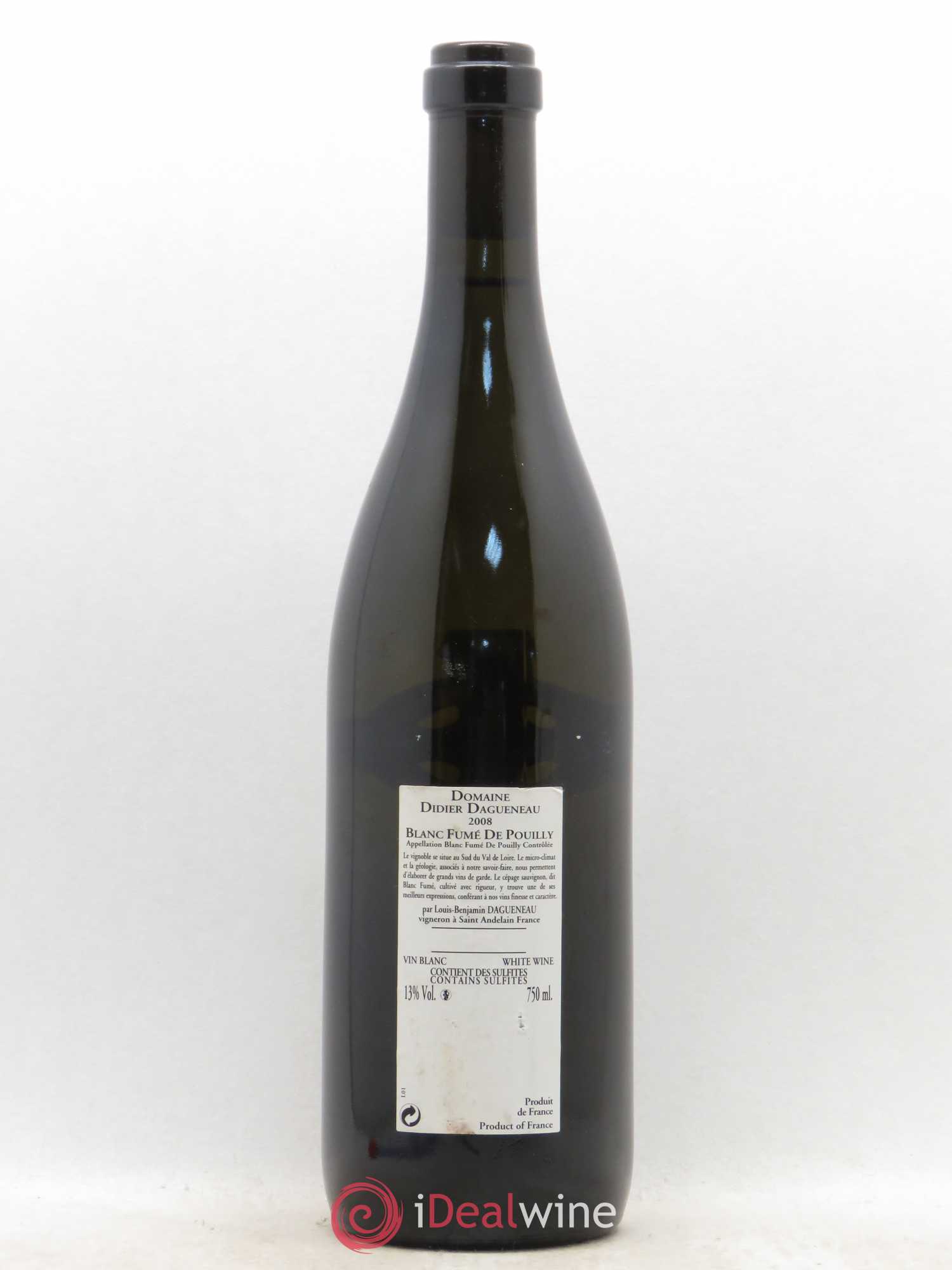 Pouilly-Fumé Clos du Calvaire Dagueneau (Domaine Didier - Louis-Benjamin) 2008 - Lot de 1 bouteille - 1