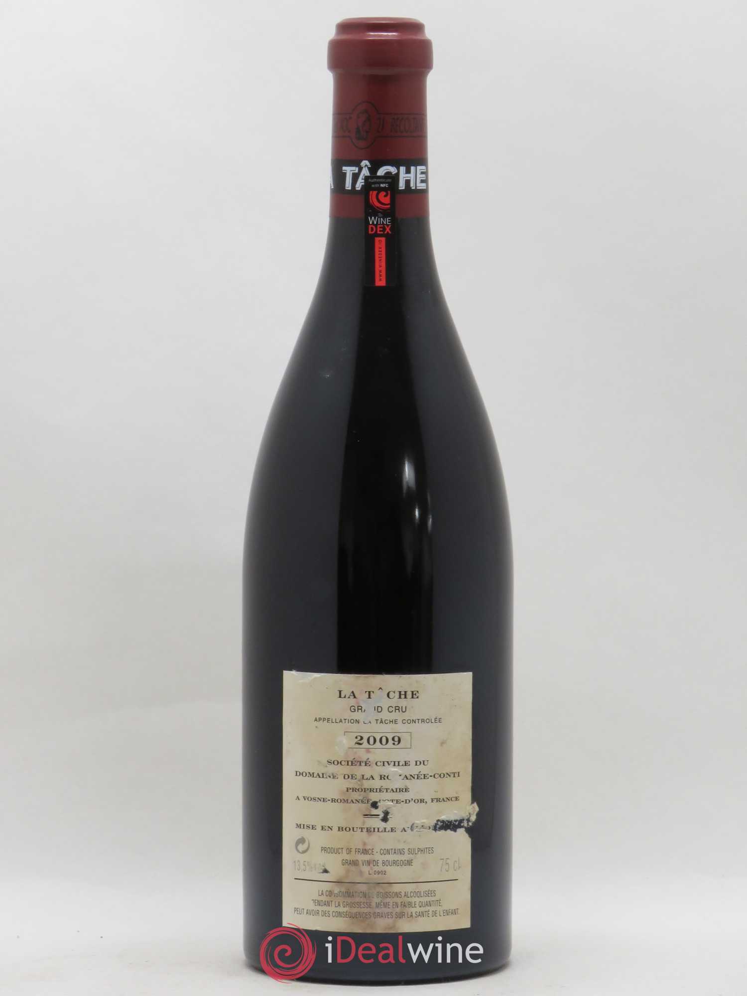 La Tâche Grand Cru Domaine de la Romanée-Conti 2009 - Lot de 1 bouteille - 1
