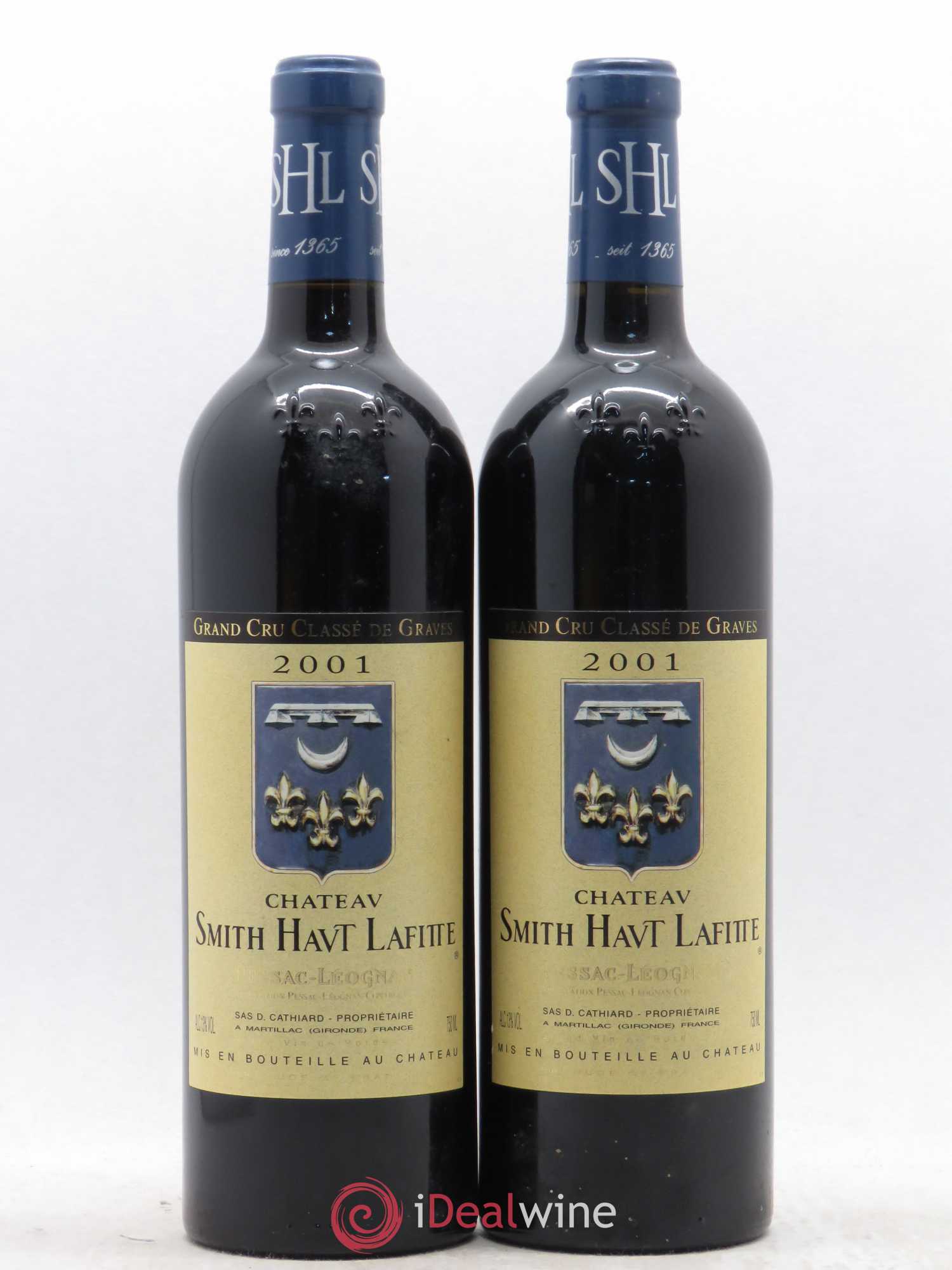Château Smith Haut Lafitte Cru Classé de Graves 2001 - Lot de 2 bouteilles - 0