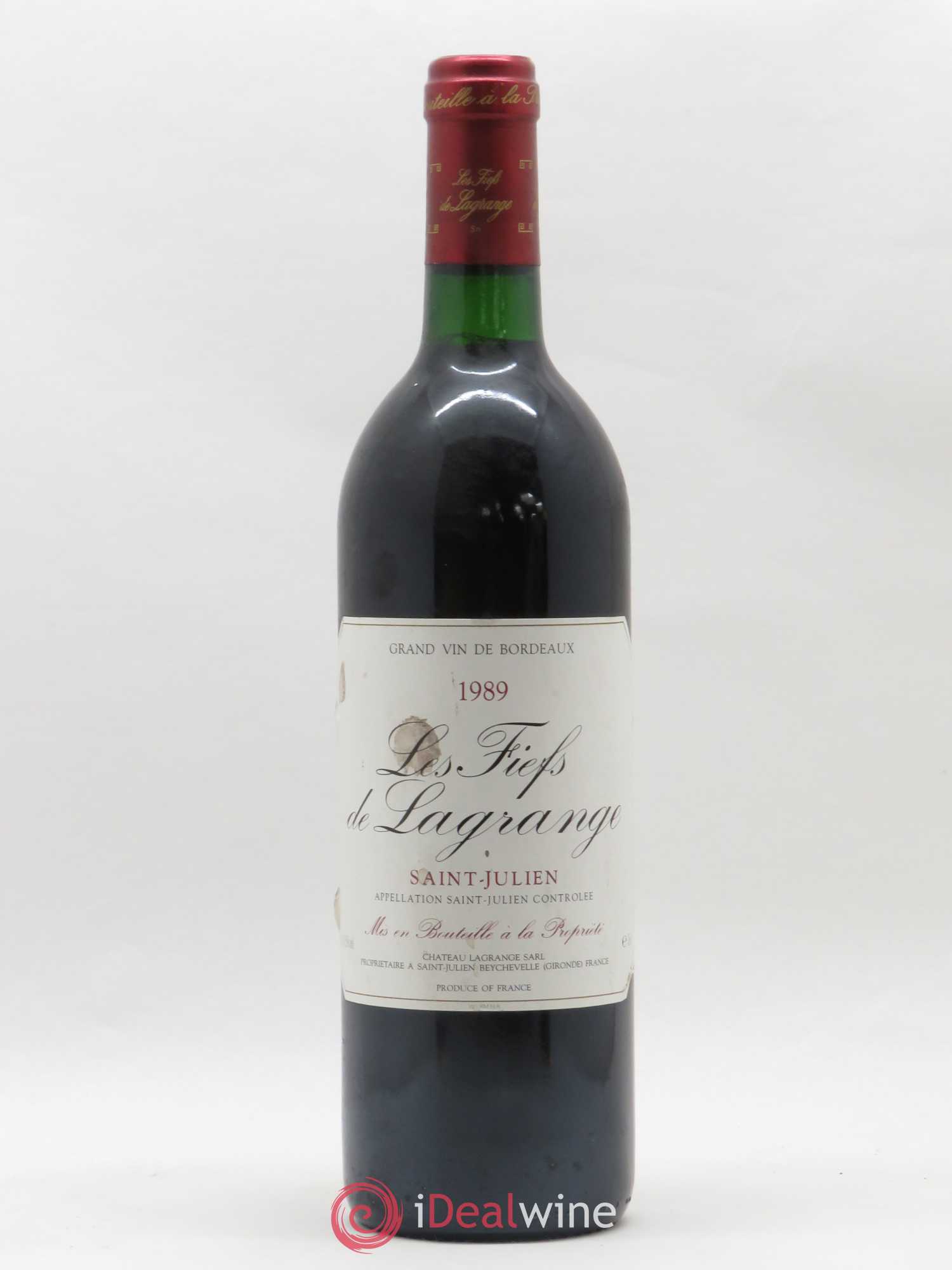 Les Fiefs de Lagrange Second Vin 1989 - Lot de 1 bouteille - 0