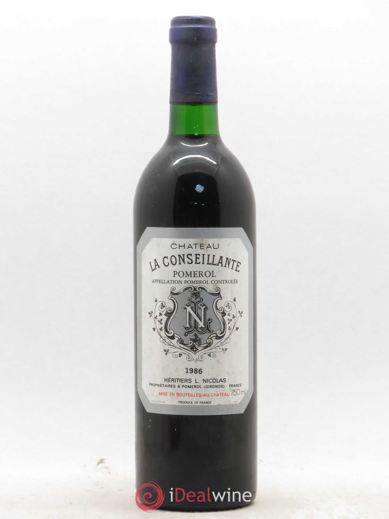 Château la Conseillante 1986 - Lot de 1 bouteille - 0