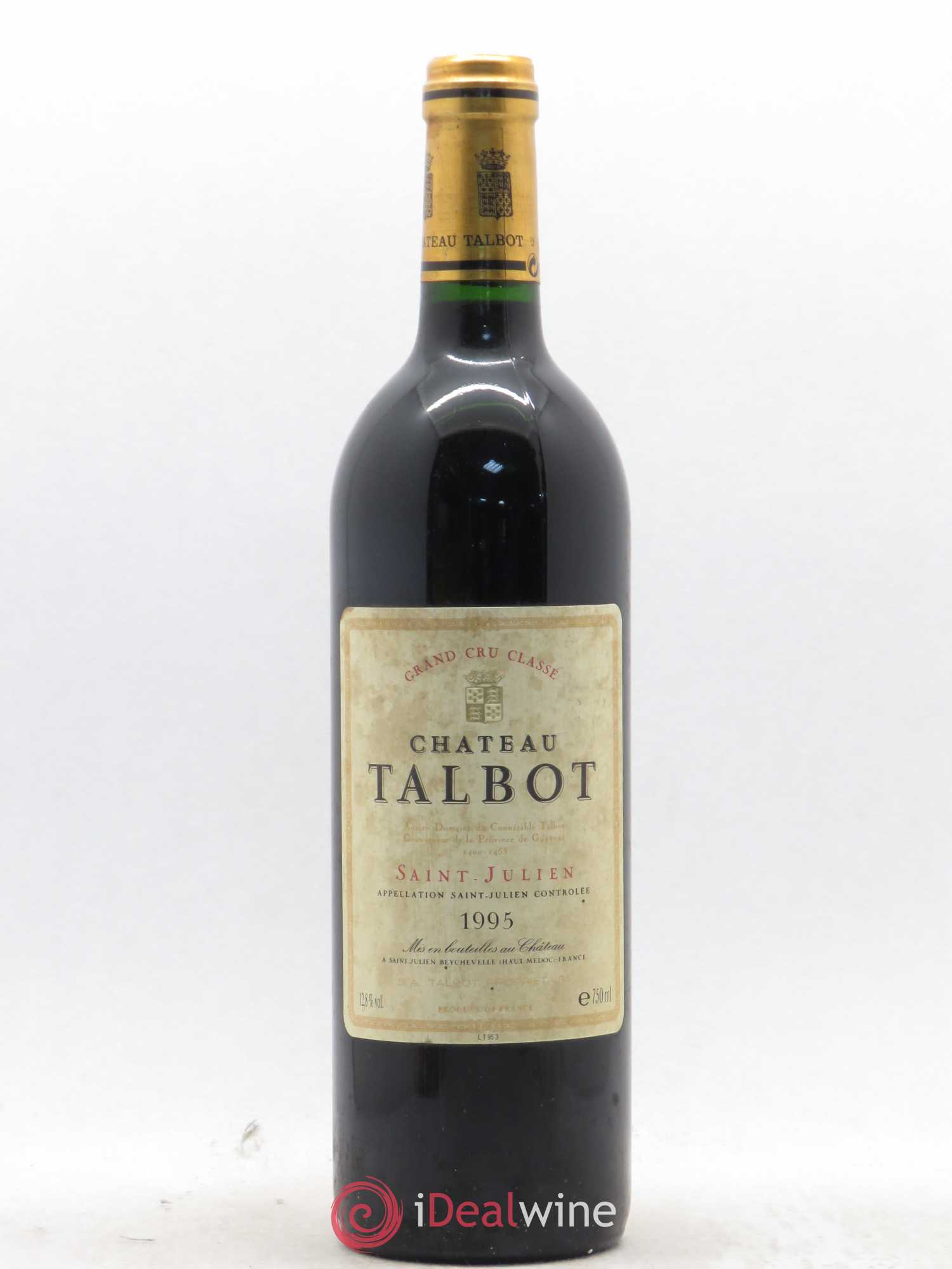 Château Talbot 4ème Grand Cru Classé 1995 - Lot de 1 bouteille - 0