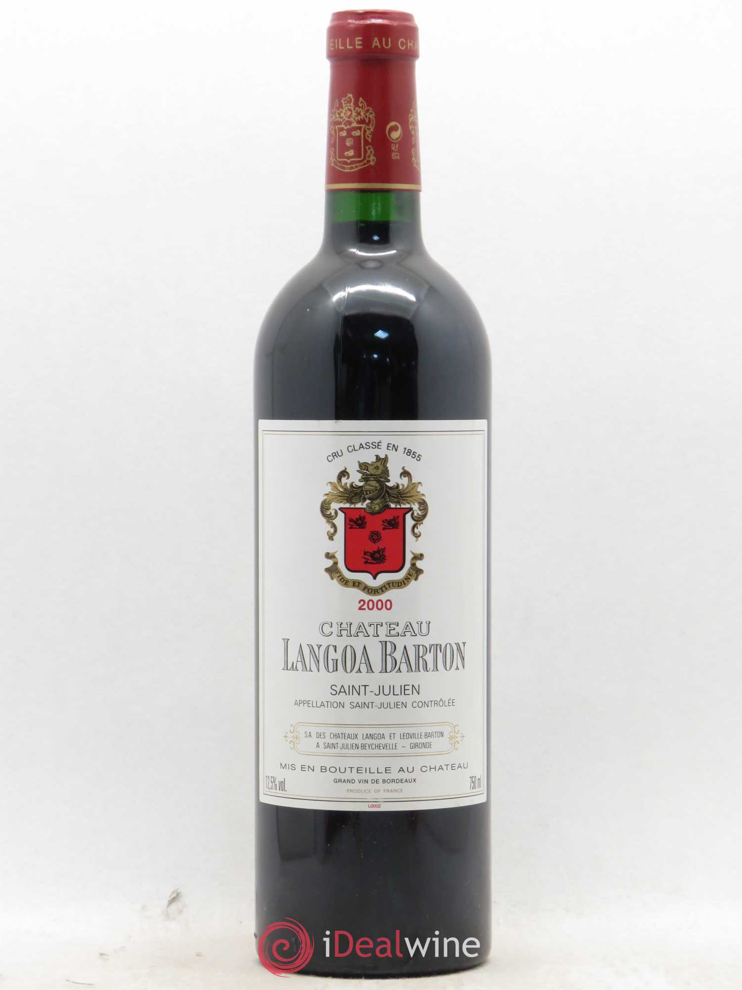 Château Langoa Barton 3ème Grand Cru Classé 2000 - Lot de 1 bouteille - 0