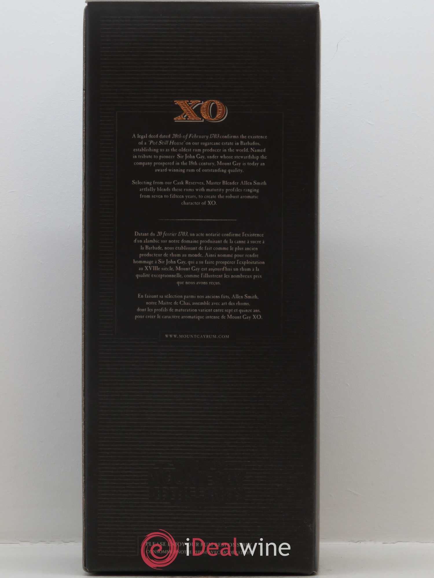 Rhum Mount Gay XO (70cl) - Posten von 1 Flasche - 3