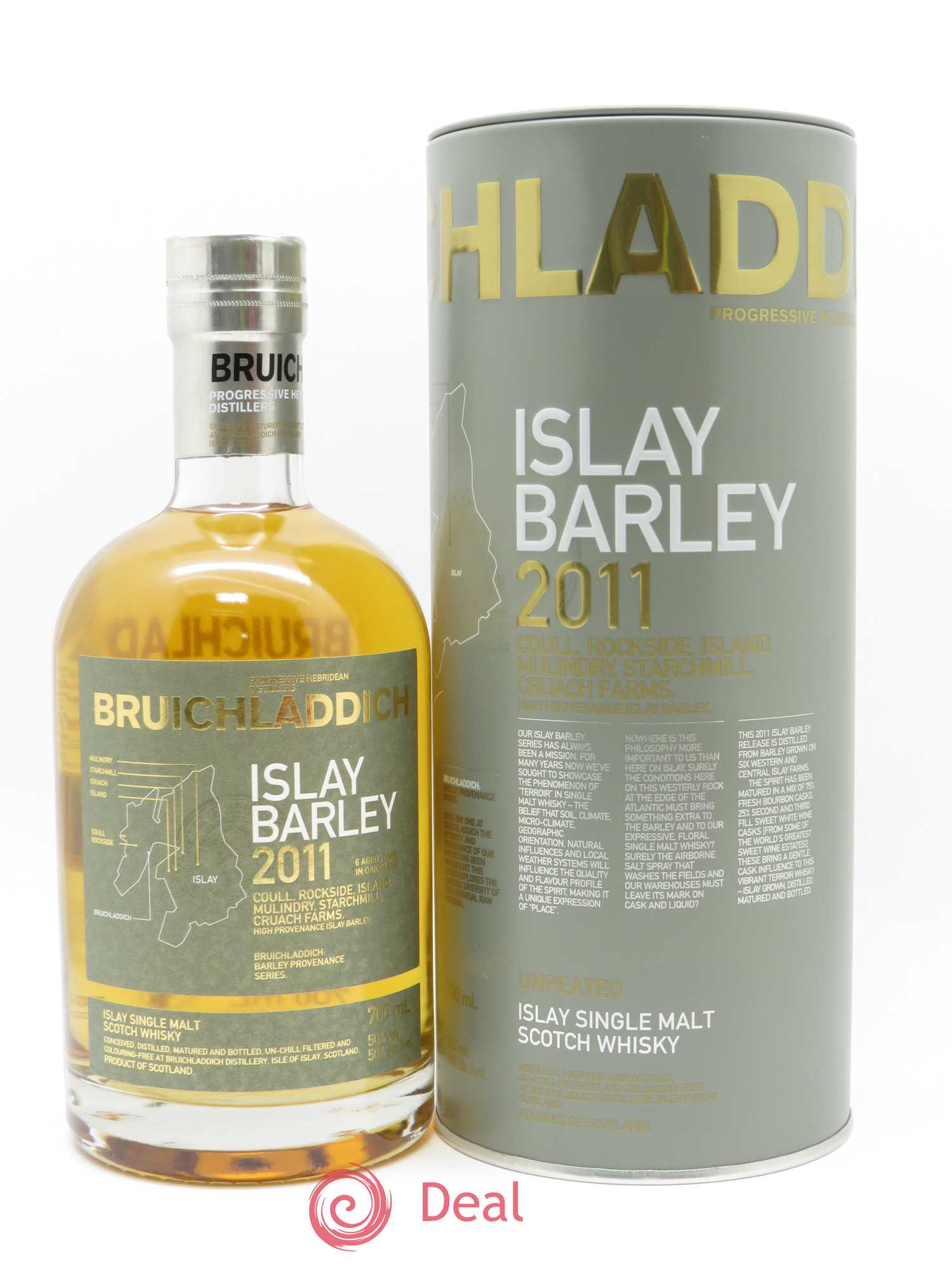 Whisky Bruichladdich Islay Barley (70cl) 2011 - Lot de 1 bouteille - 0