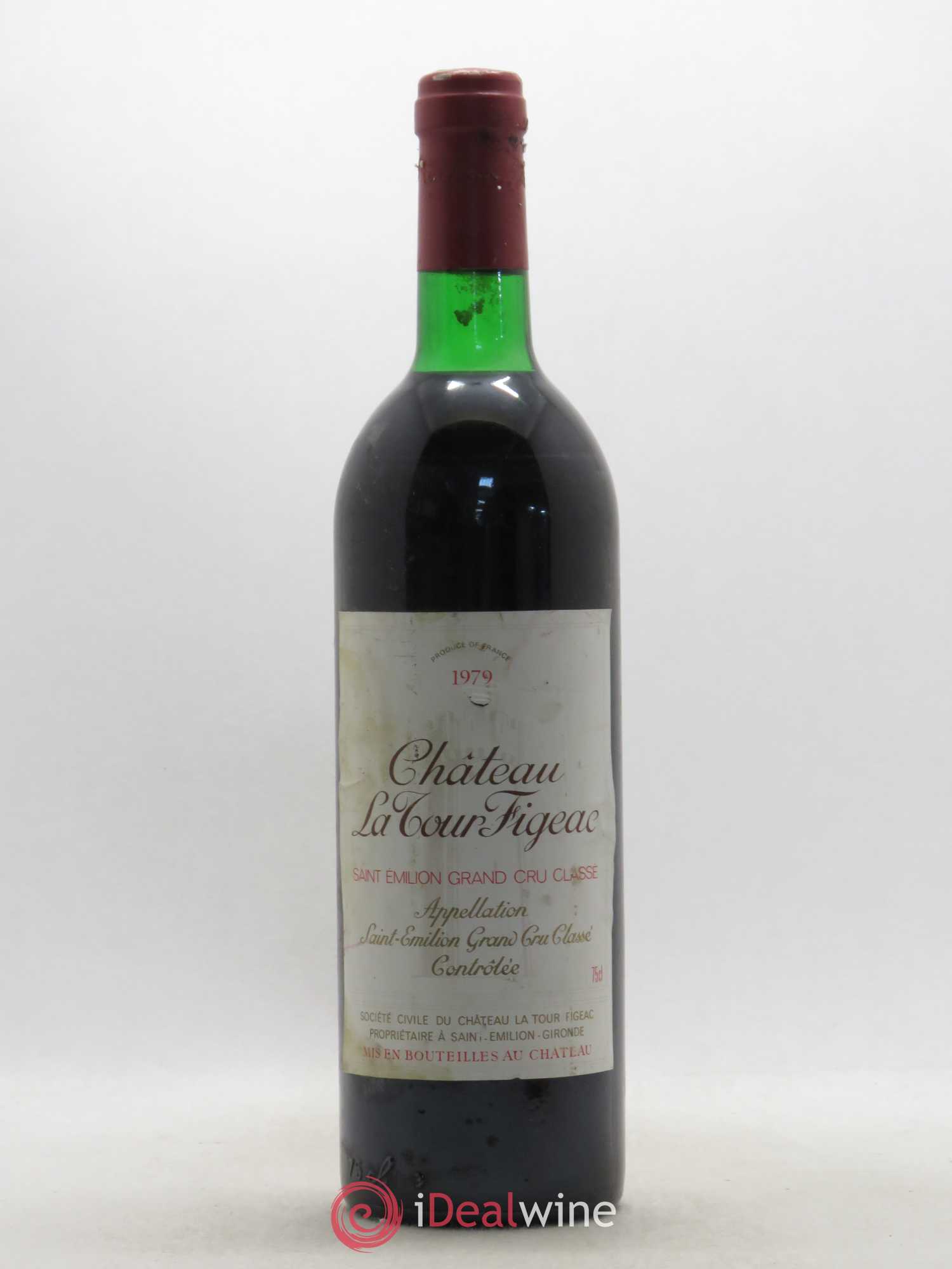 Château la Tour Figeac Grand Cru Classé 1979 - Lot de 1 bouteille - 0