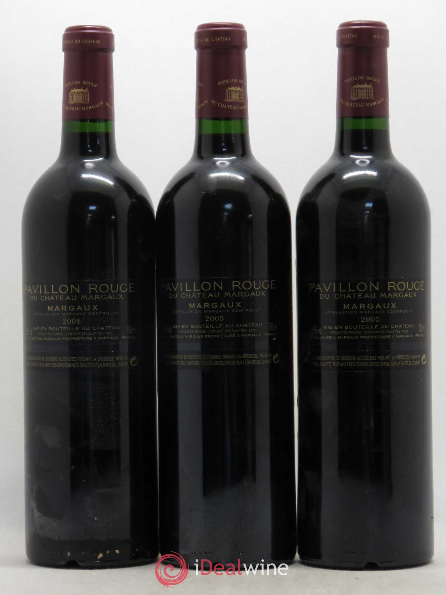 Pavillon Rouge du Château Margaux Second Vin 2005 - Lot de 3 bouteilles - 1