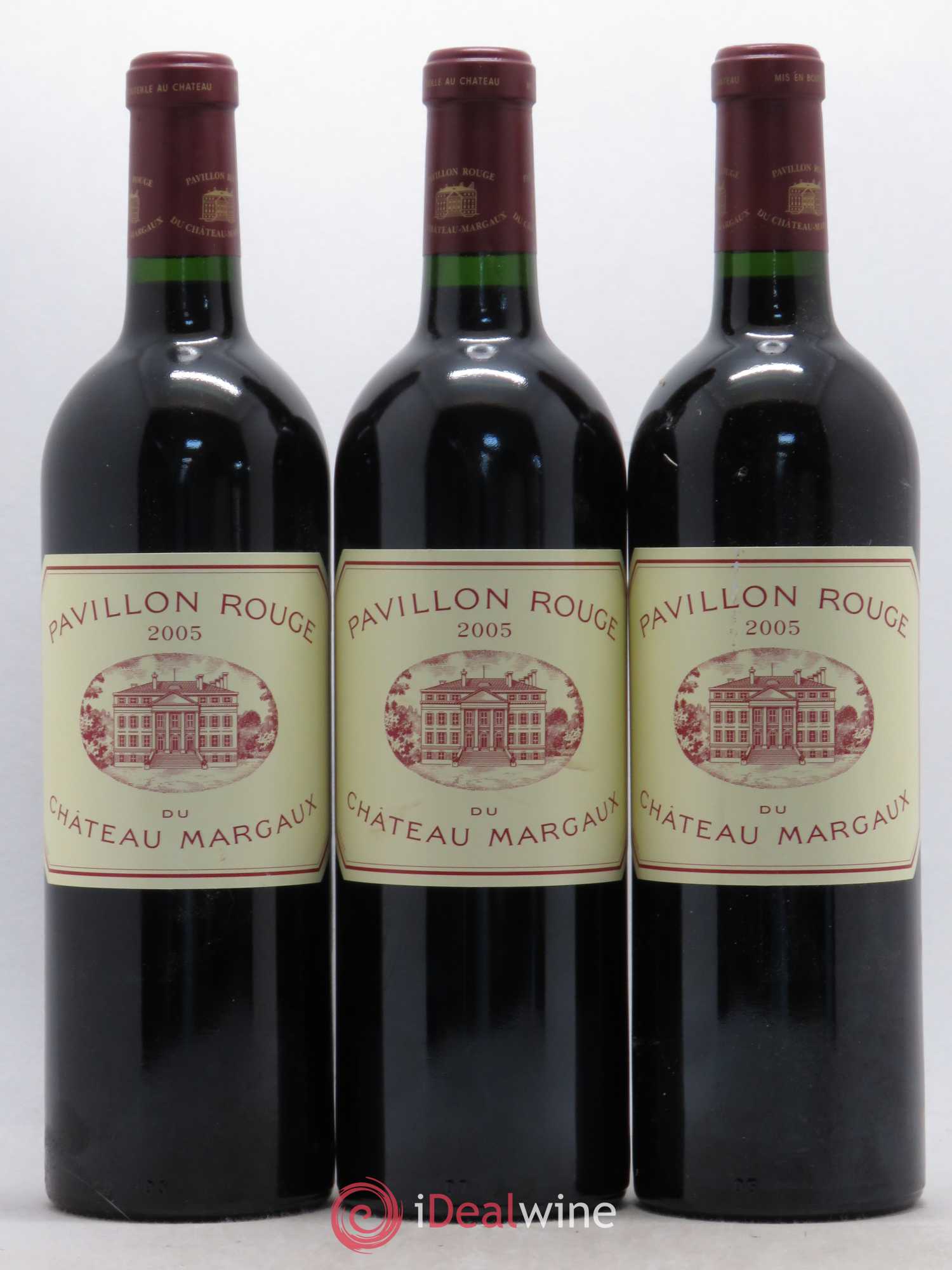 Pavillon Rouge du Château Margaux Second Vin 2005 - Lot de 3 bouteilles - 0