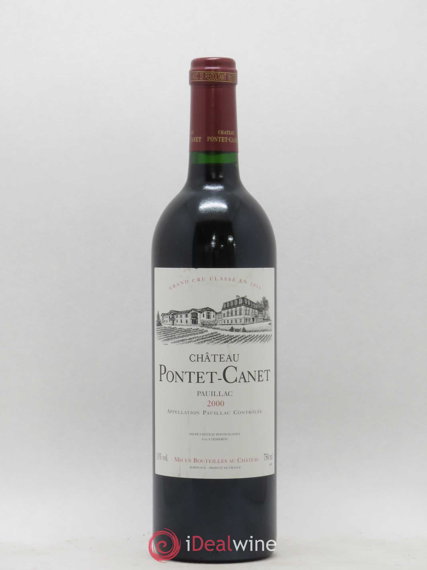 Château Pontet Canet 5ème Grand Cru Classé 2000 - Lot de 1 bouteille - 0