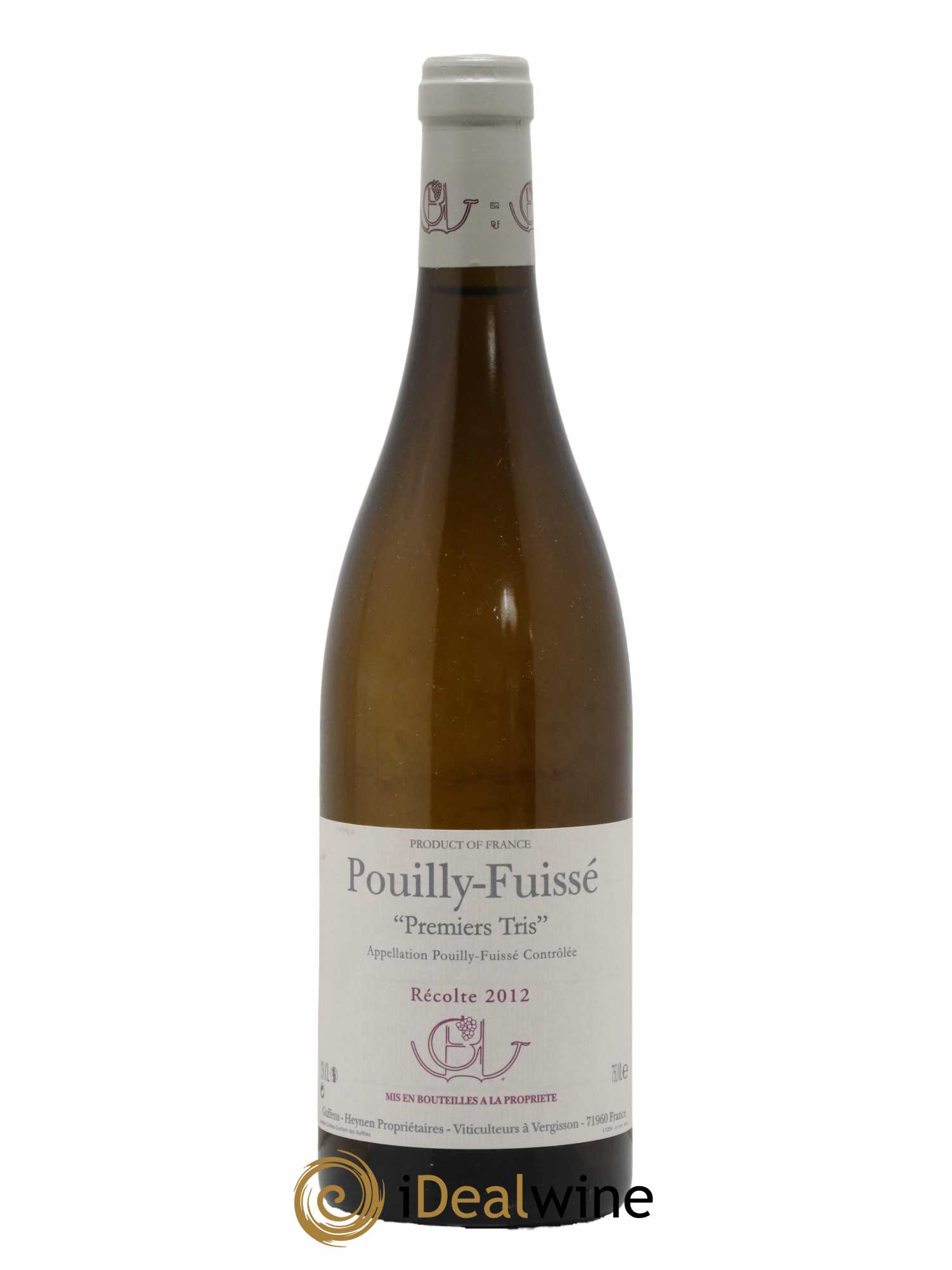 Pouilly-Fuissé Premiers Tris Guffens-Heynen 2012 - Lot de 1 bouteille - 0