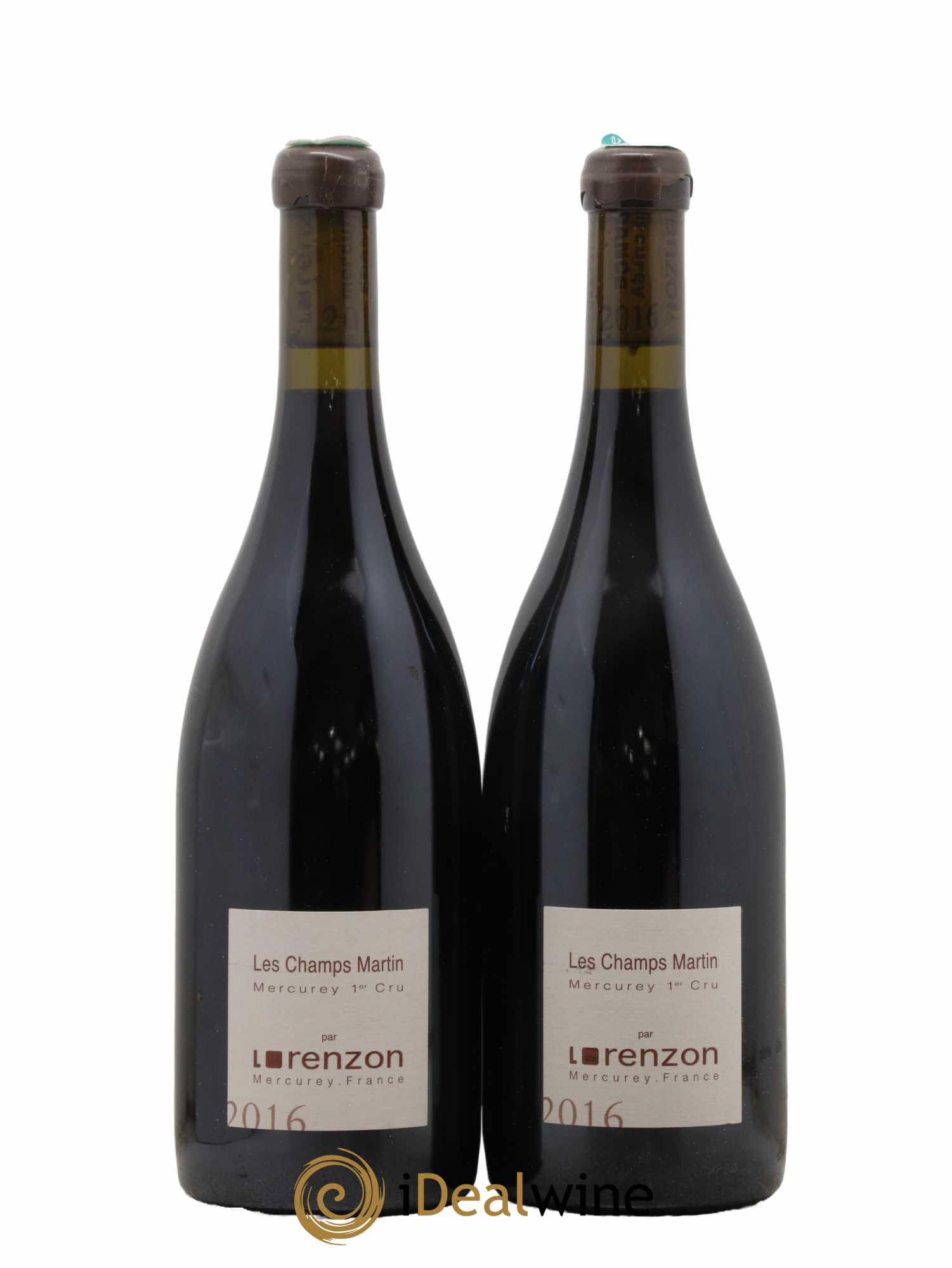 Mercurey 1er Cru Les Champs Martin Bruno Lorenzon 2016 - Lot de 2 bouteilles - 0