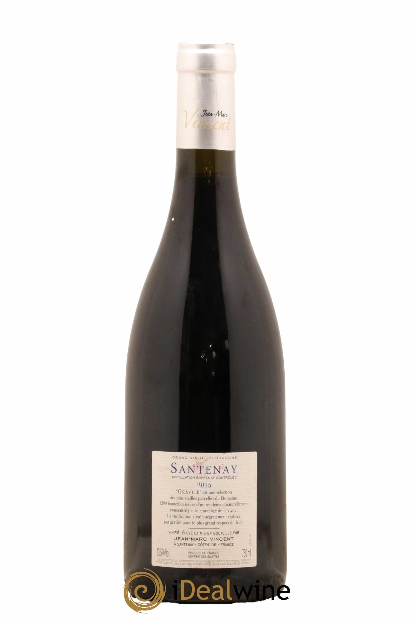 Santenay Gravité Jean-Marc Vincent (Domaine) 2015 - Lot of 1 bottle - 1