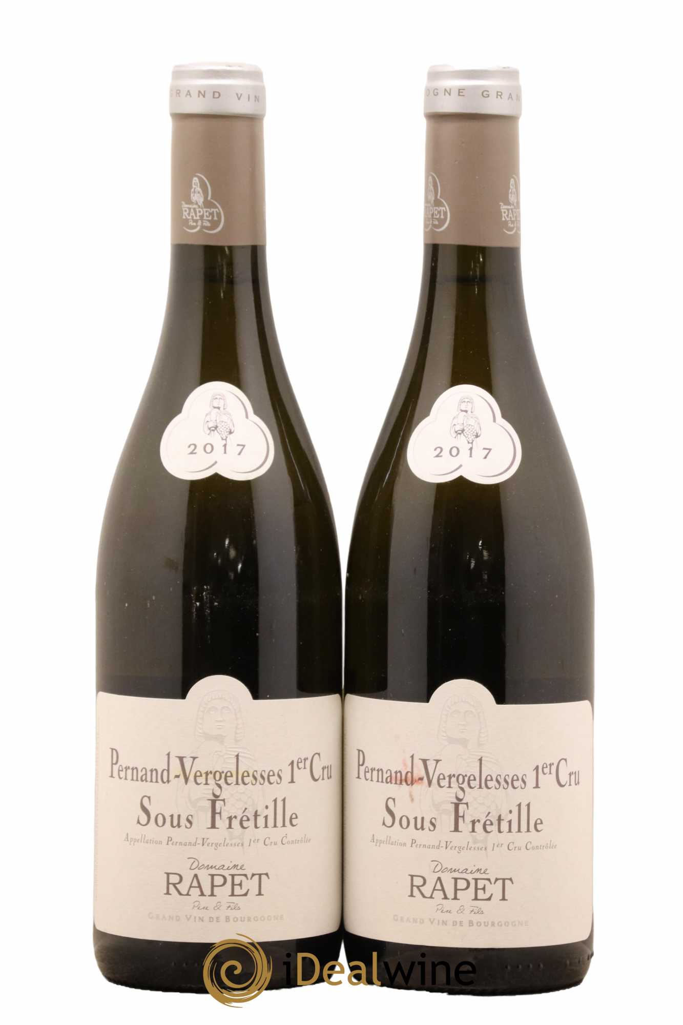 Pernand-Vergelesses 1er Cru Sous Frétille Rapet 2017 - Lot de 2 bouteilles - 0