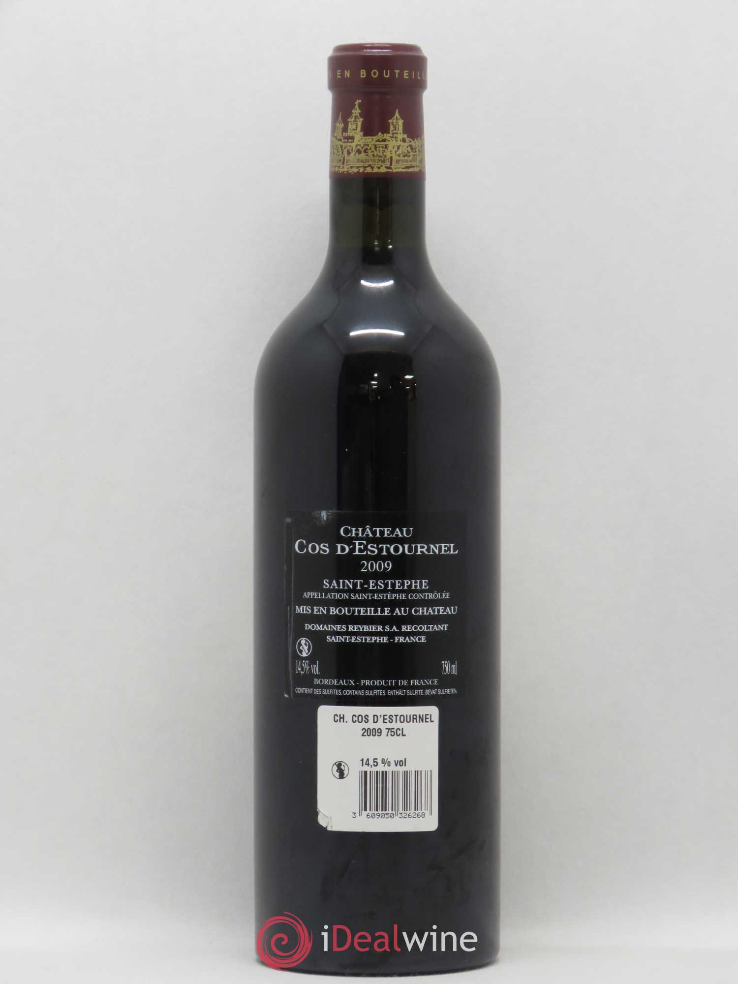 Cos d'Estournel 2ème Grand Cru Classé 2009 - Lot de 1 bouteille - 1