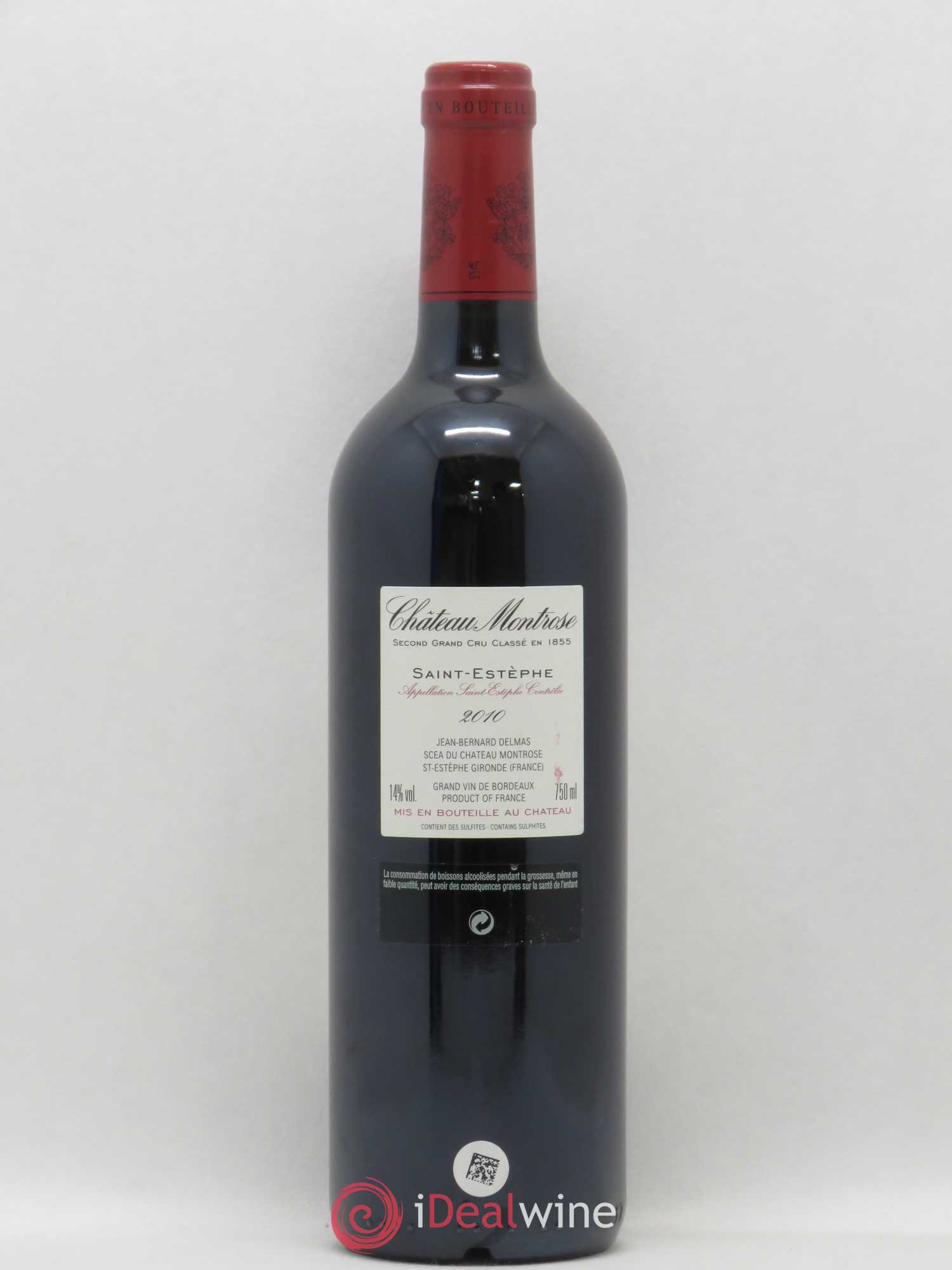 Château Montrose 2ème Grand Cru Classé 2010 - Lot de 1 bouteille - 1