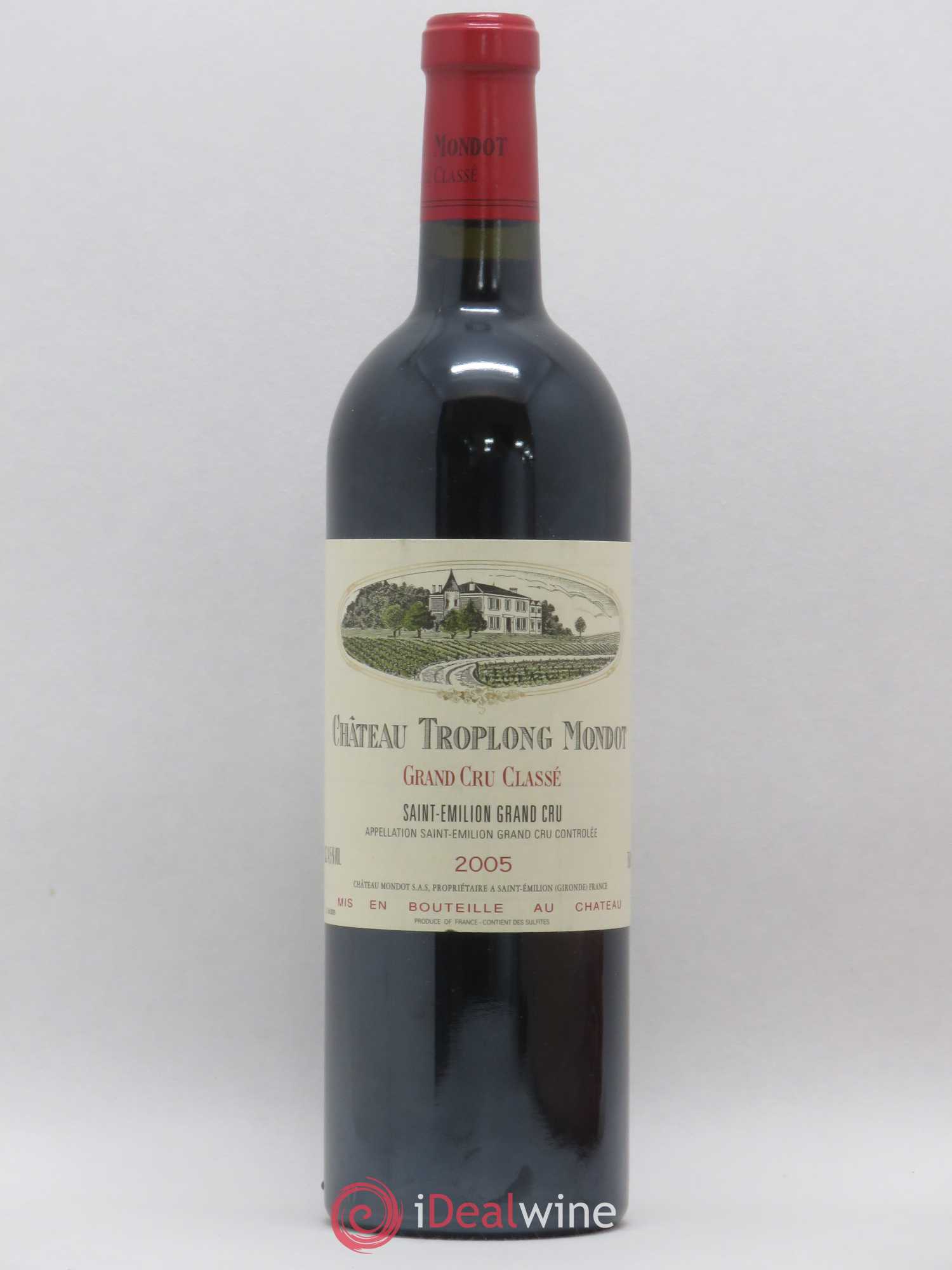 Château Troplong Mondot 1er Grand Cru Classé B 2005 - Lot de 1 bouteille - 0