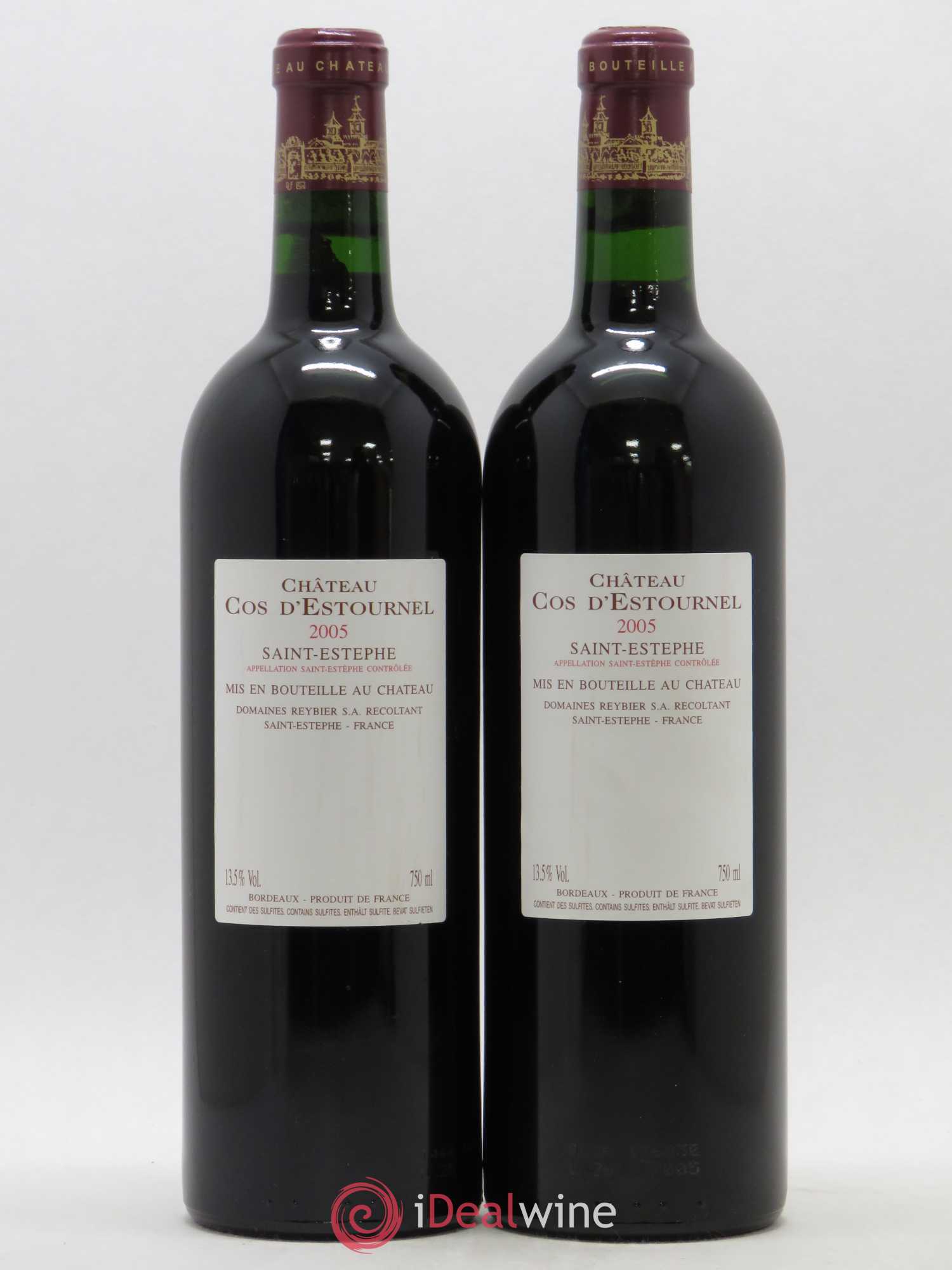Cos d'Estournel 2ème Grand Cru Classé 2005 - Lot de 2 bouteilles - 1