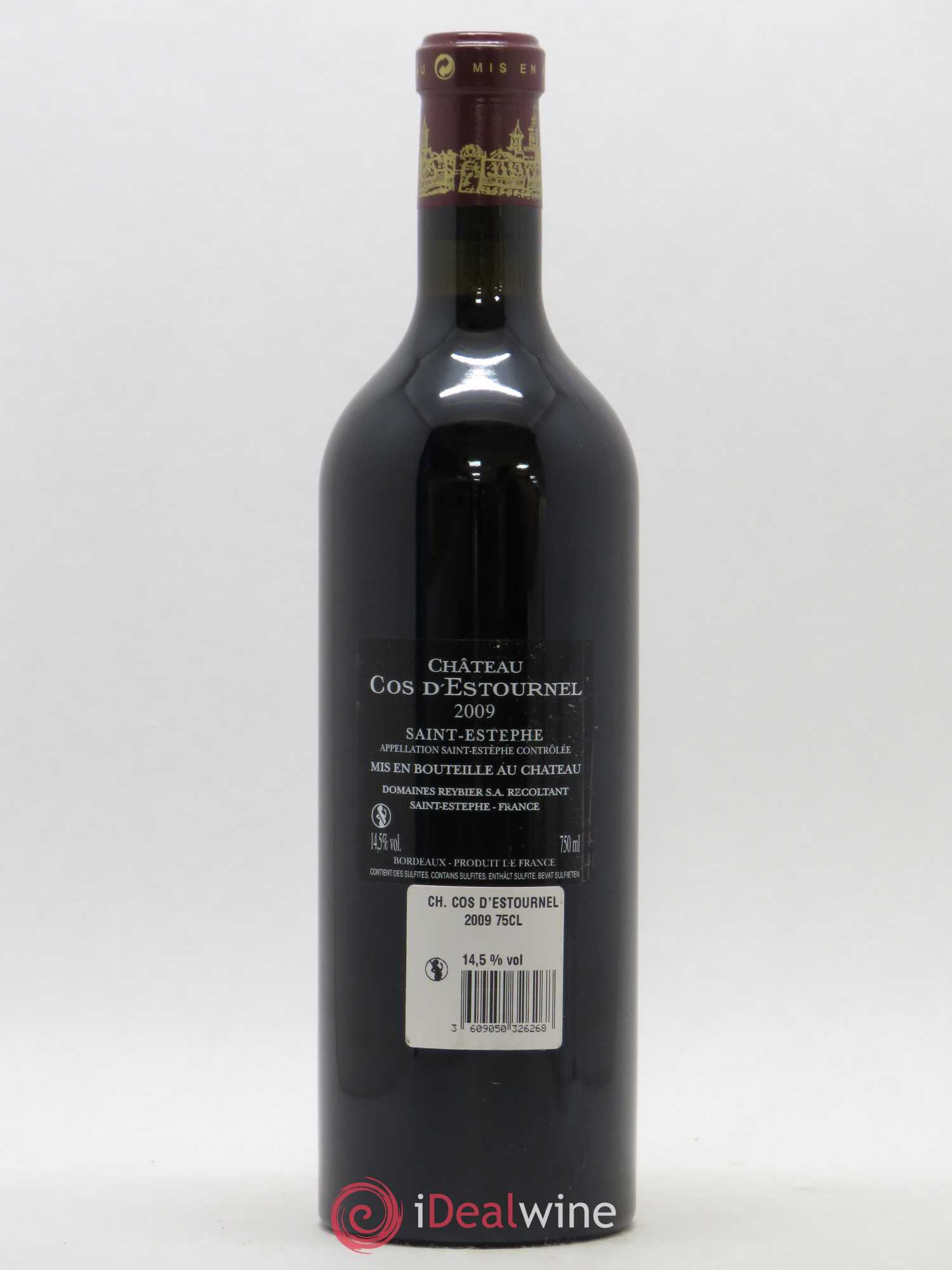 Cos d'Estournel 2ème Grand Cru Classé 2009 - Lot de 1 bouteille - 1