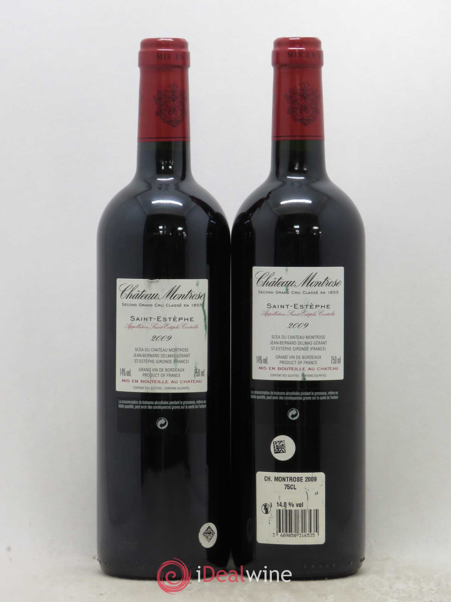 Château Montrose 2ème Grand Cru Classé 2009 - Lot de 2 bouteilles - 1