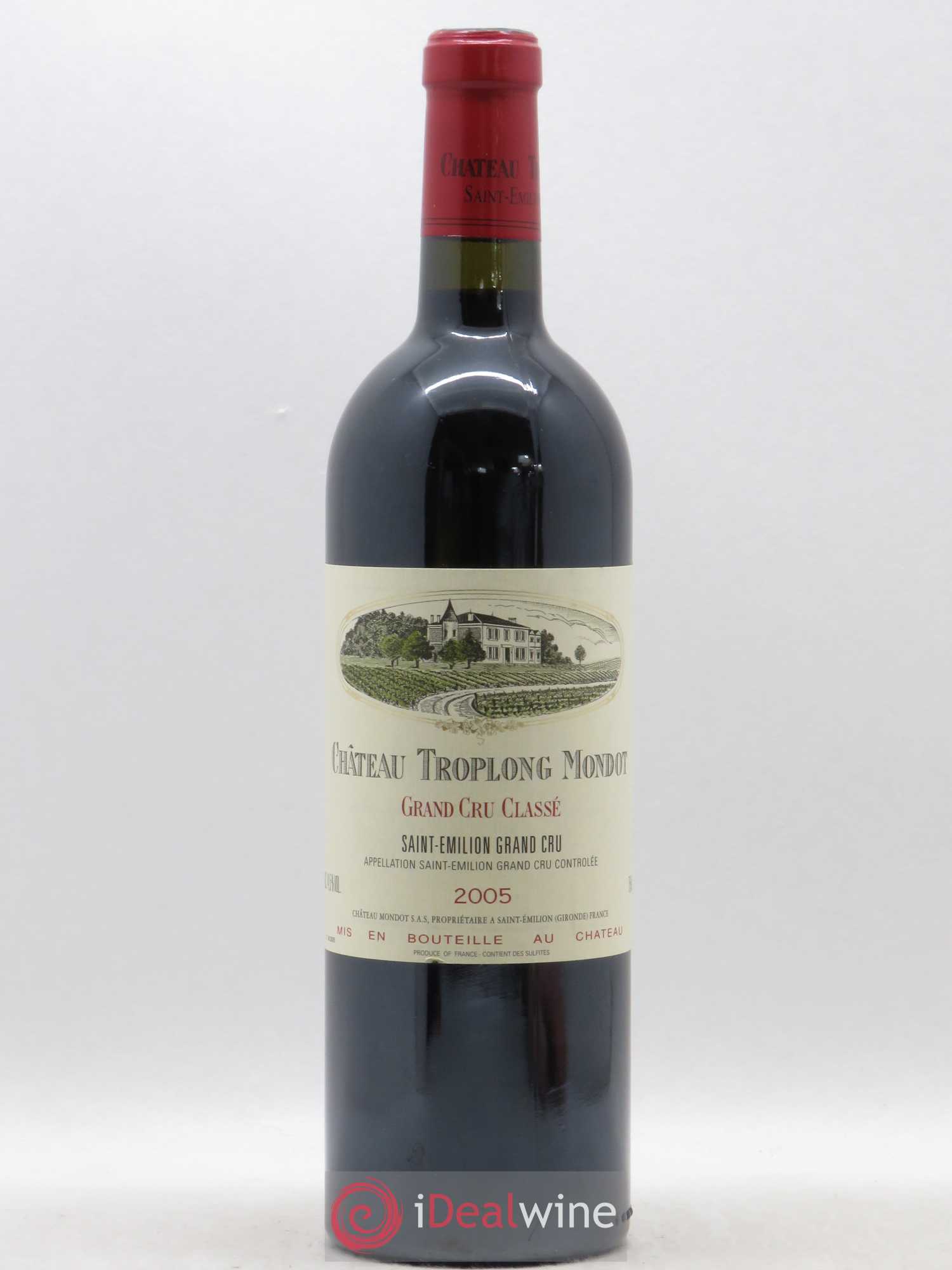 Château Troplong Mondot 1er Grand Cru Classé B 2005 - Lot de 1 bouteille - 0
