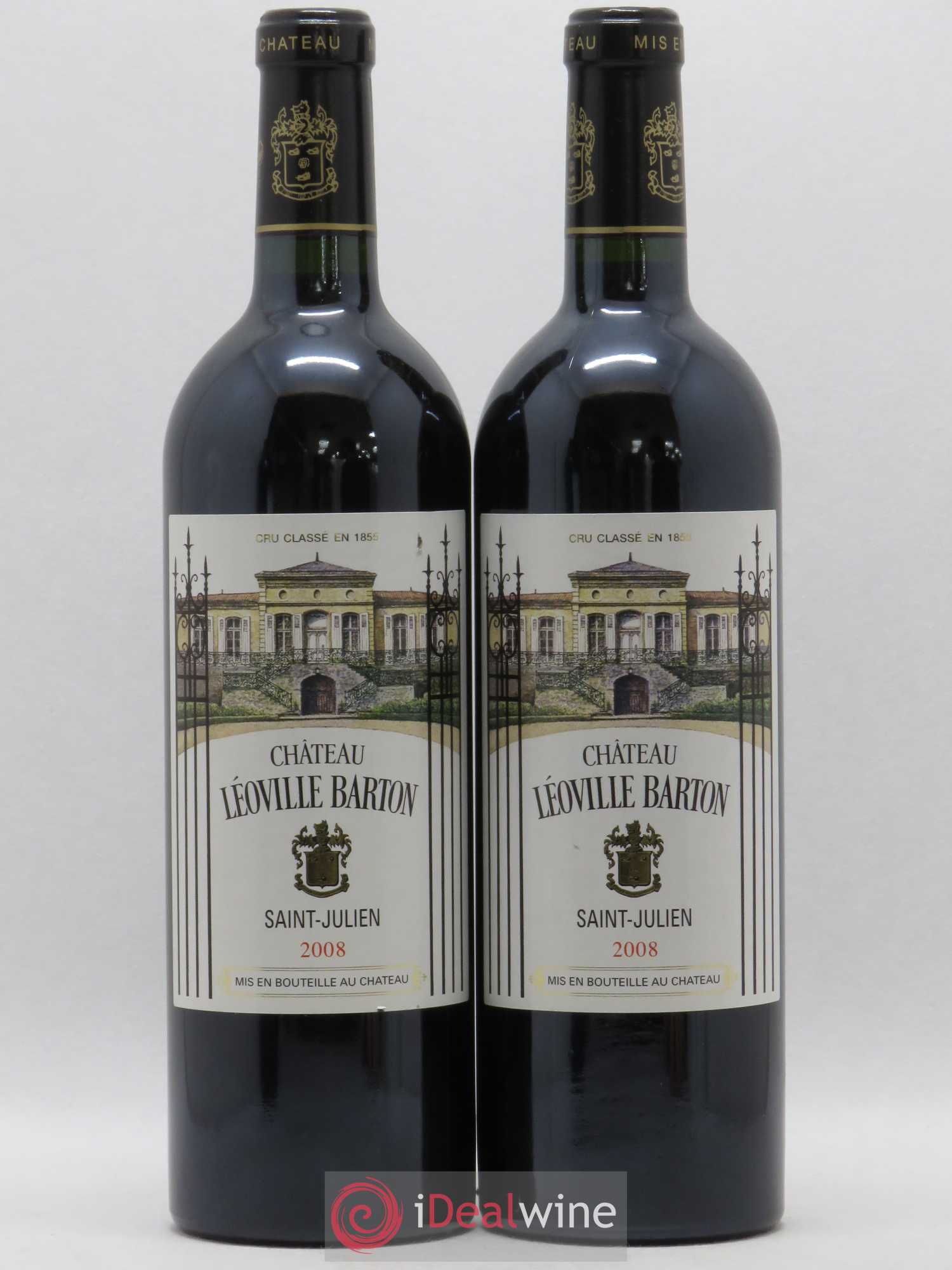 Château Léoville Barton 2ème Grand Cru Classé 2008 - Lot de 2 bouteilles - 0