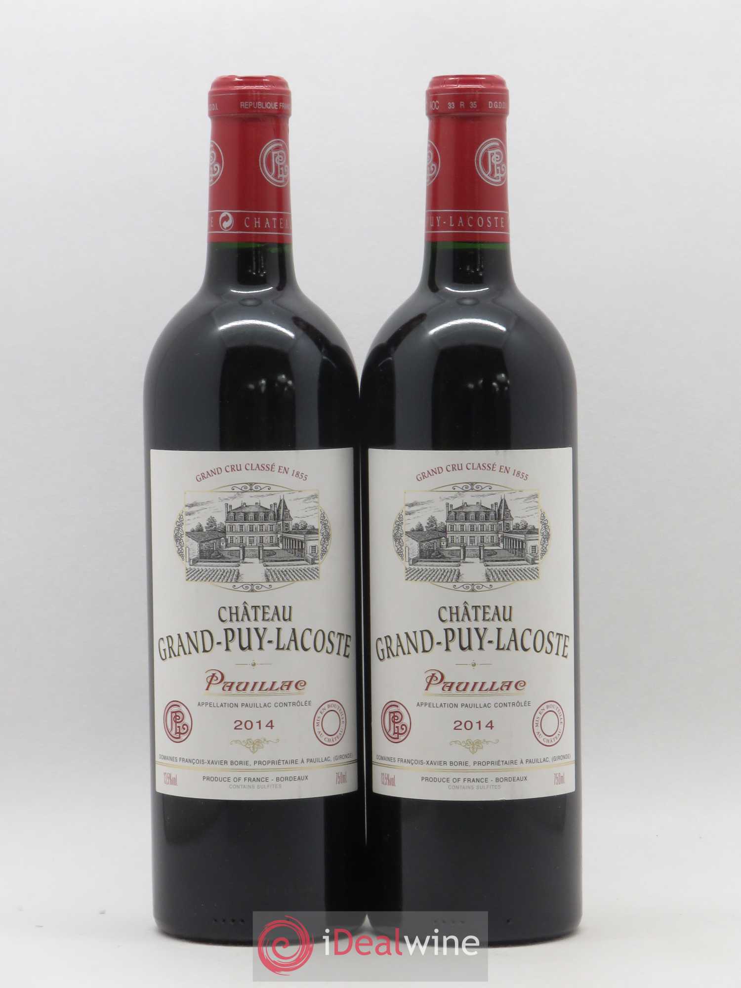 Château Grand Puy Lacoste 5ème Grand Cru Classé 2014 - Lot de 2 bouteilles - 0