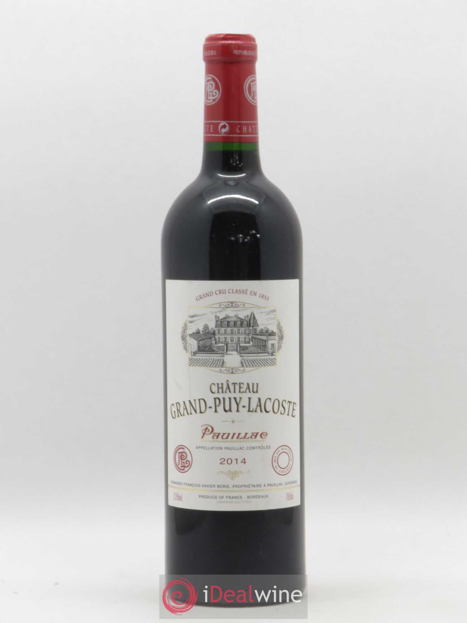 Château Grand Puy Lacoste 5ème Grand Cru Classé 2014 - Lot de 1 bouteille - 0