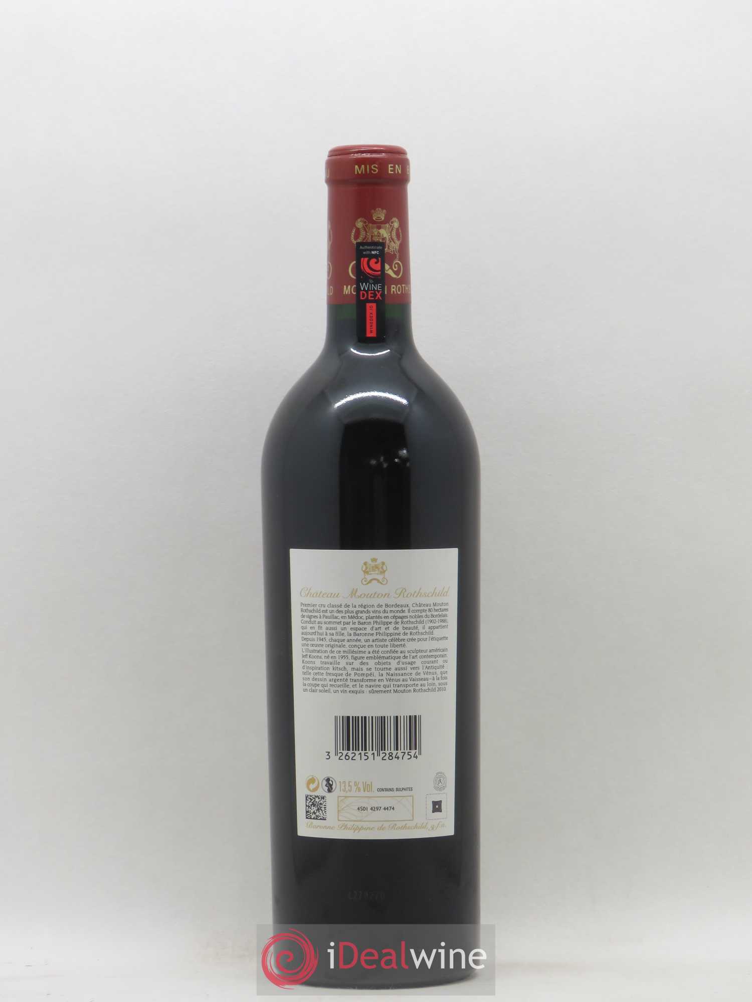 Château Mouton Rothschild 1er Grand Cru Classé 2010 - Lot de 1 bouteille - 1