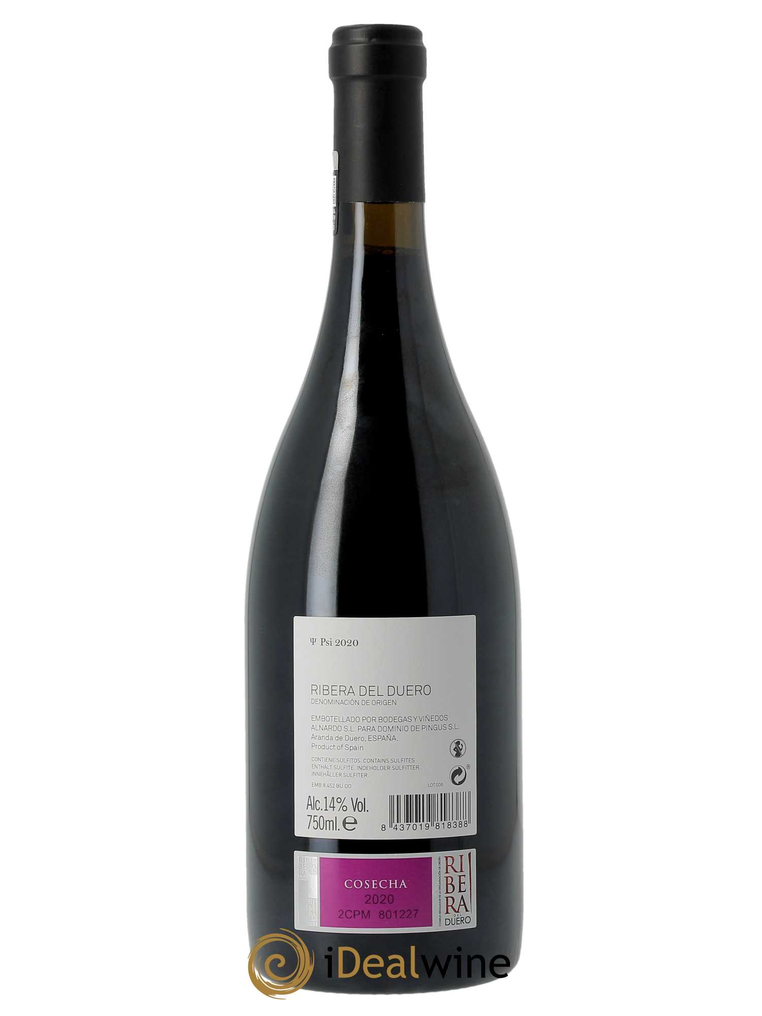 Ribera Del Duero DO PSI Dominio de Pingus - Peter Sisseck 2020 - Lot of 1 bottle - 1