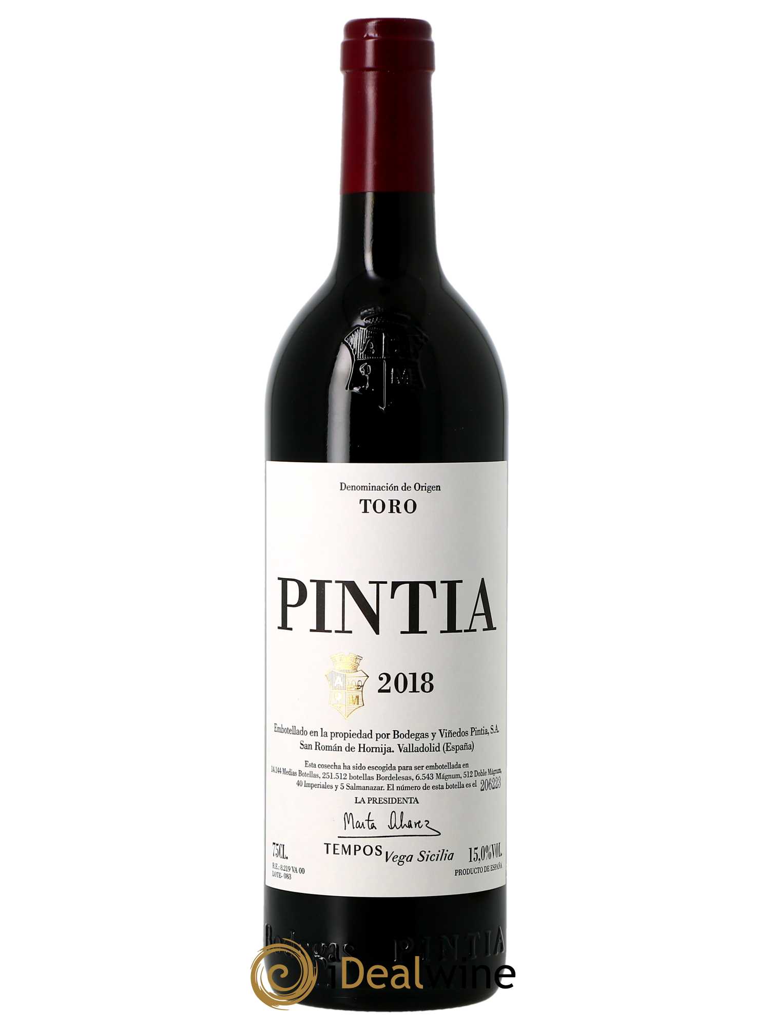 Toro DO Vega Sicilia Pintia Famille Alvarez 2018 - Lot de 1 bouteille - 0